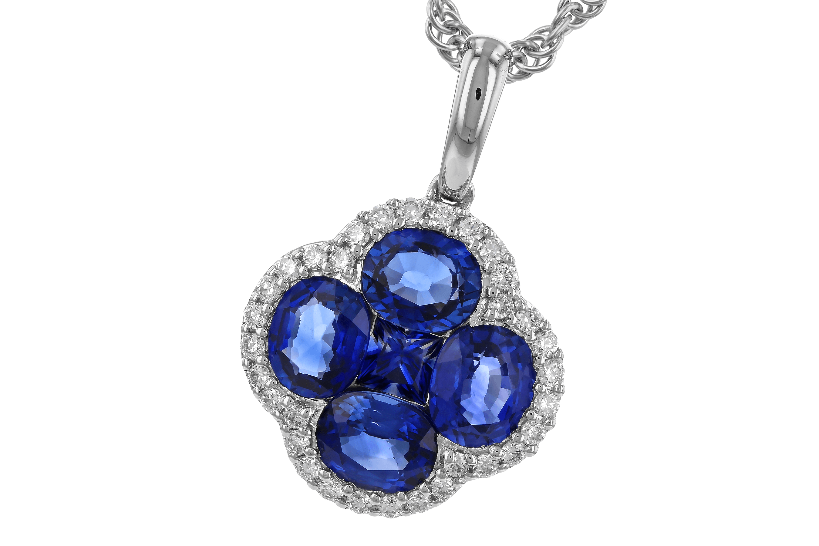 G274-64907: NECKLACE 1.72 SAPPHIRE 1.87 TGW