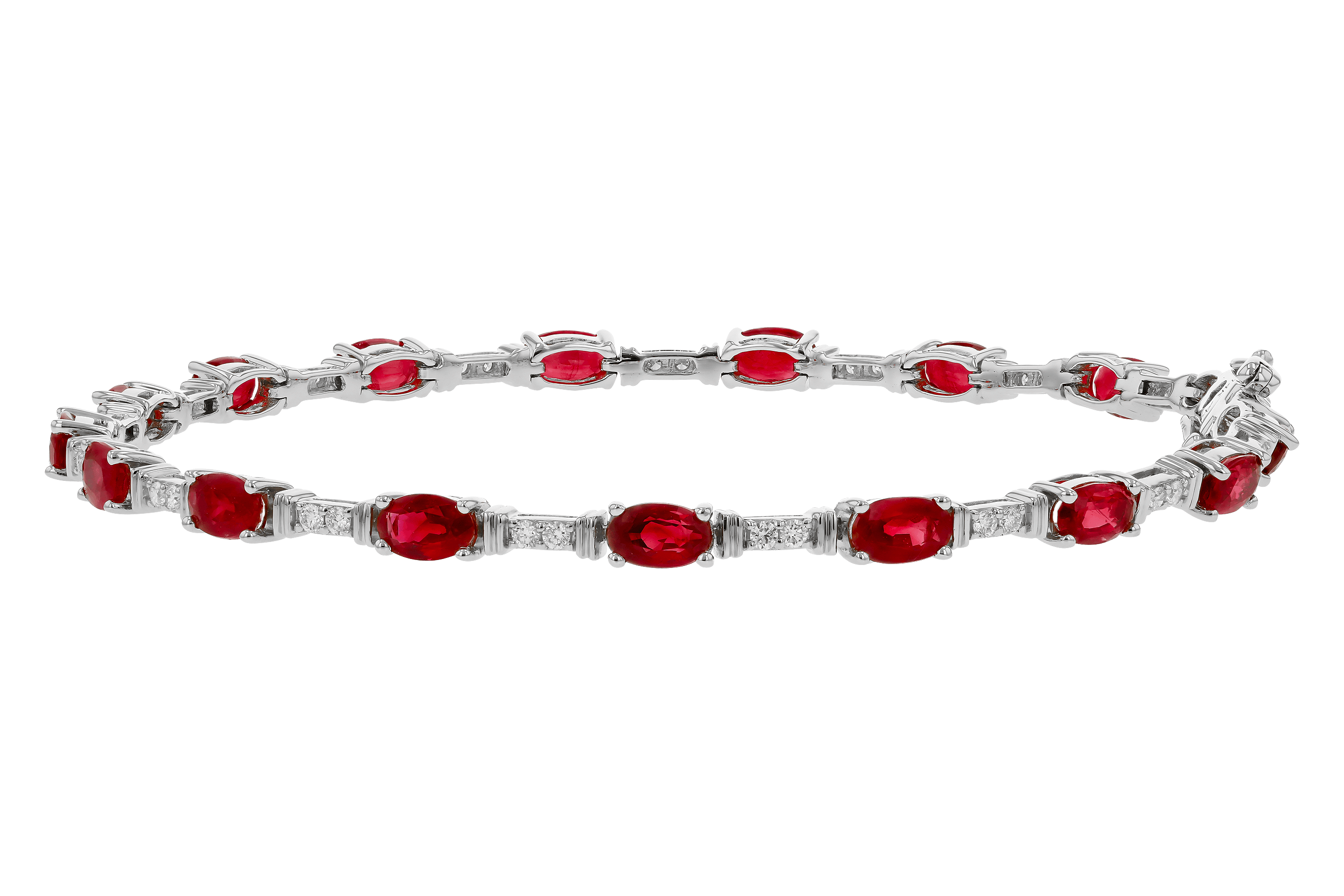 G274-65816: BRACELET 4.65 RUBY 4.97 TGW (7")