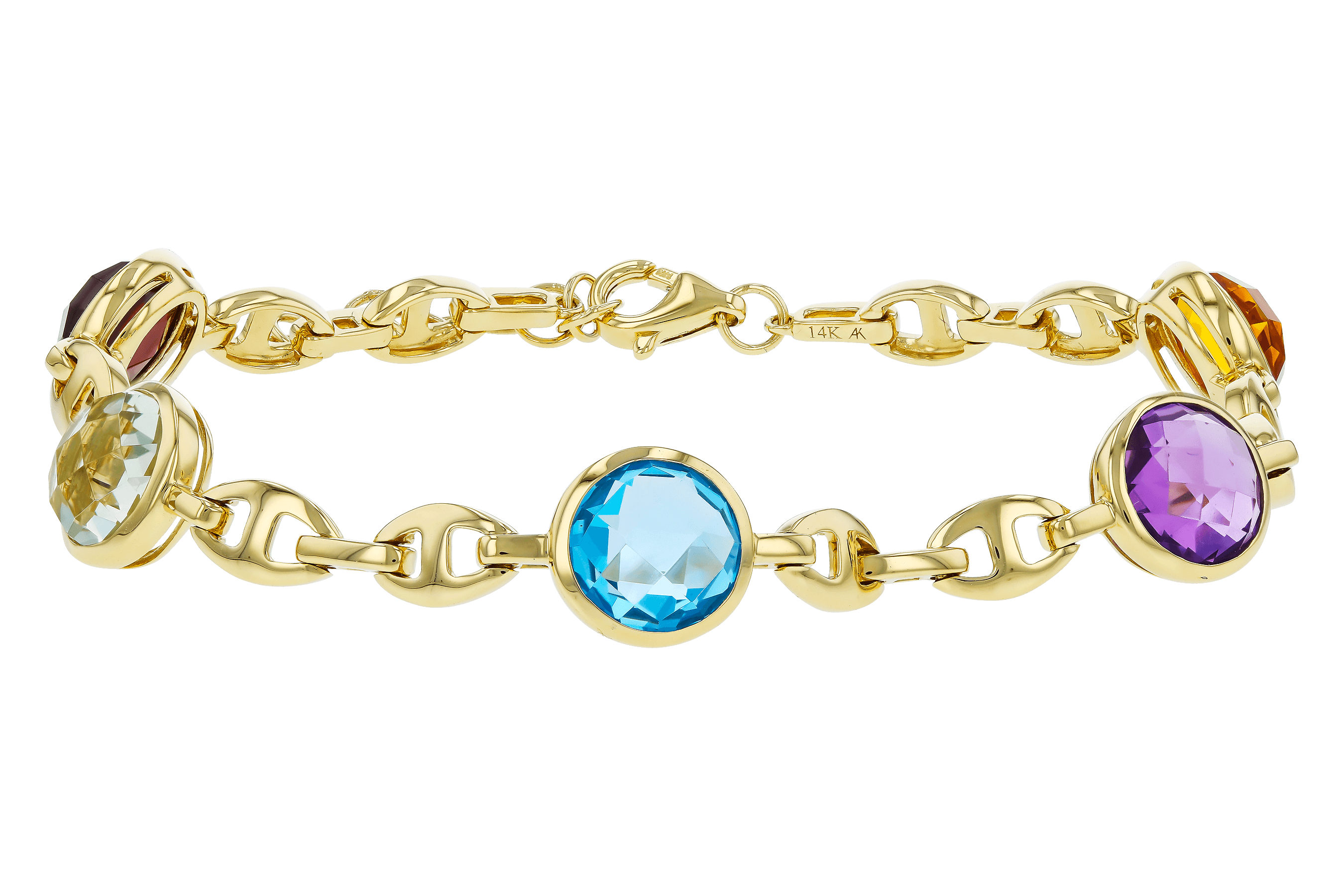 G274-67589: BRACELET 7.09 TW SEMI-PREC (GT,CIT,AMY,G.AMY,BT)