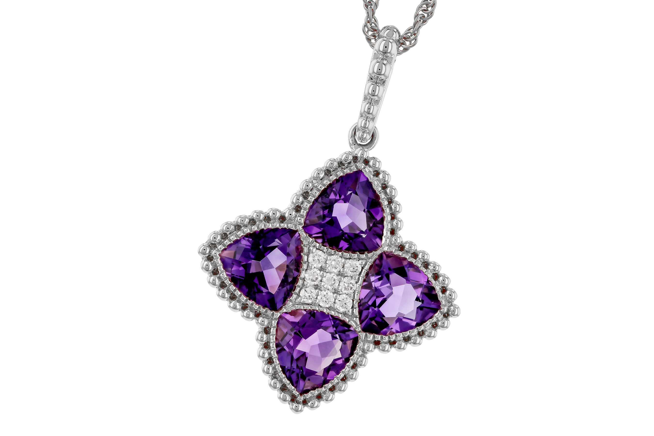 G274-68462: NECKLACE 2.22 AMETHYST 2.28 TGW