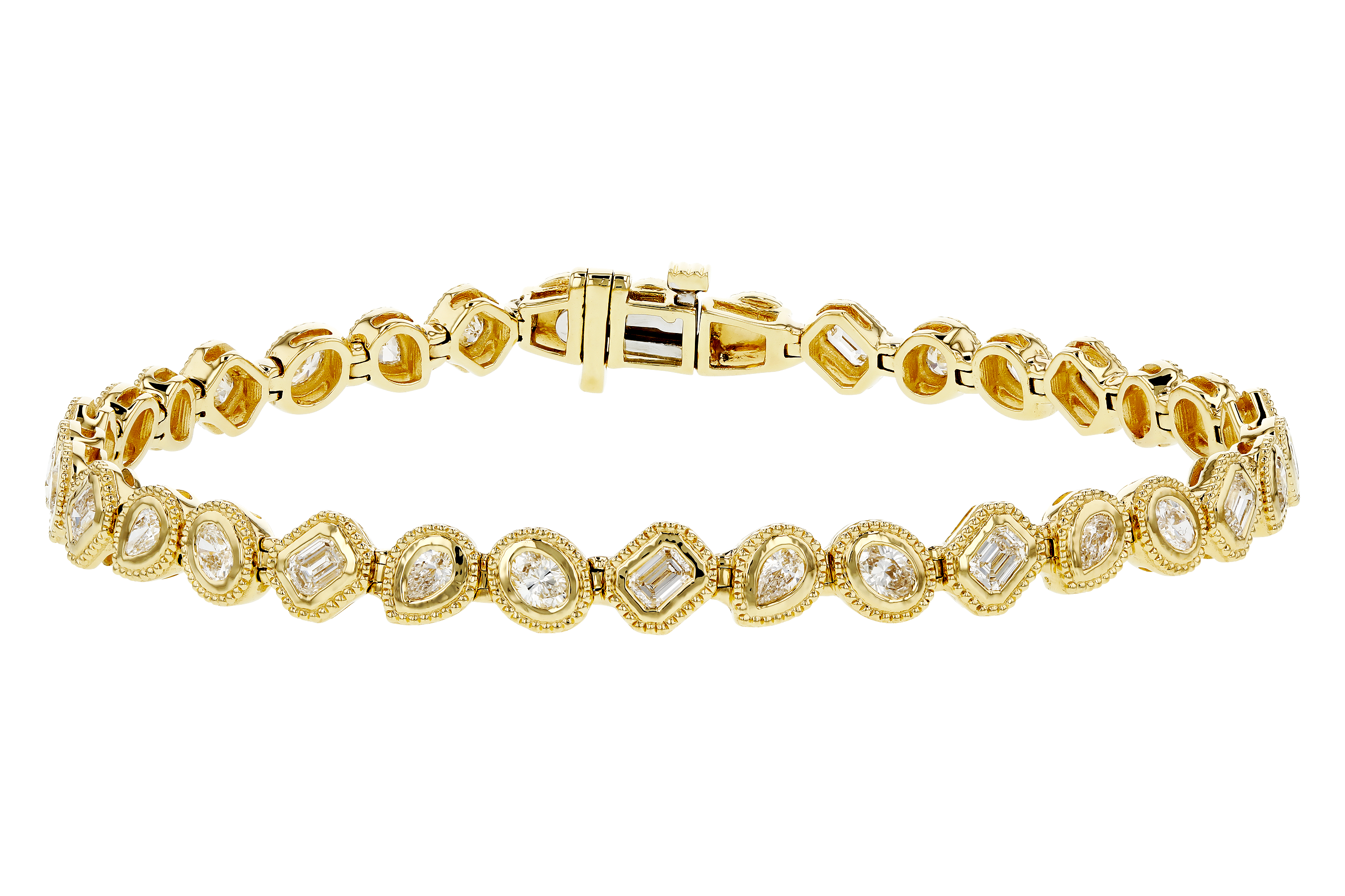 G274-71253: BRACELET 2.15 TW FANCY CUT DIAMONDS