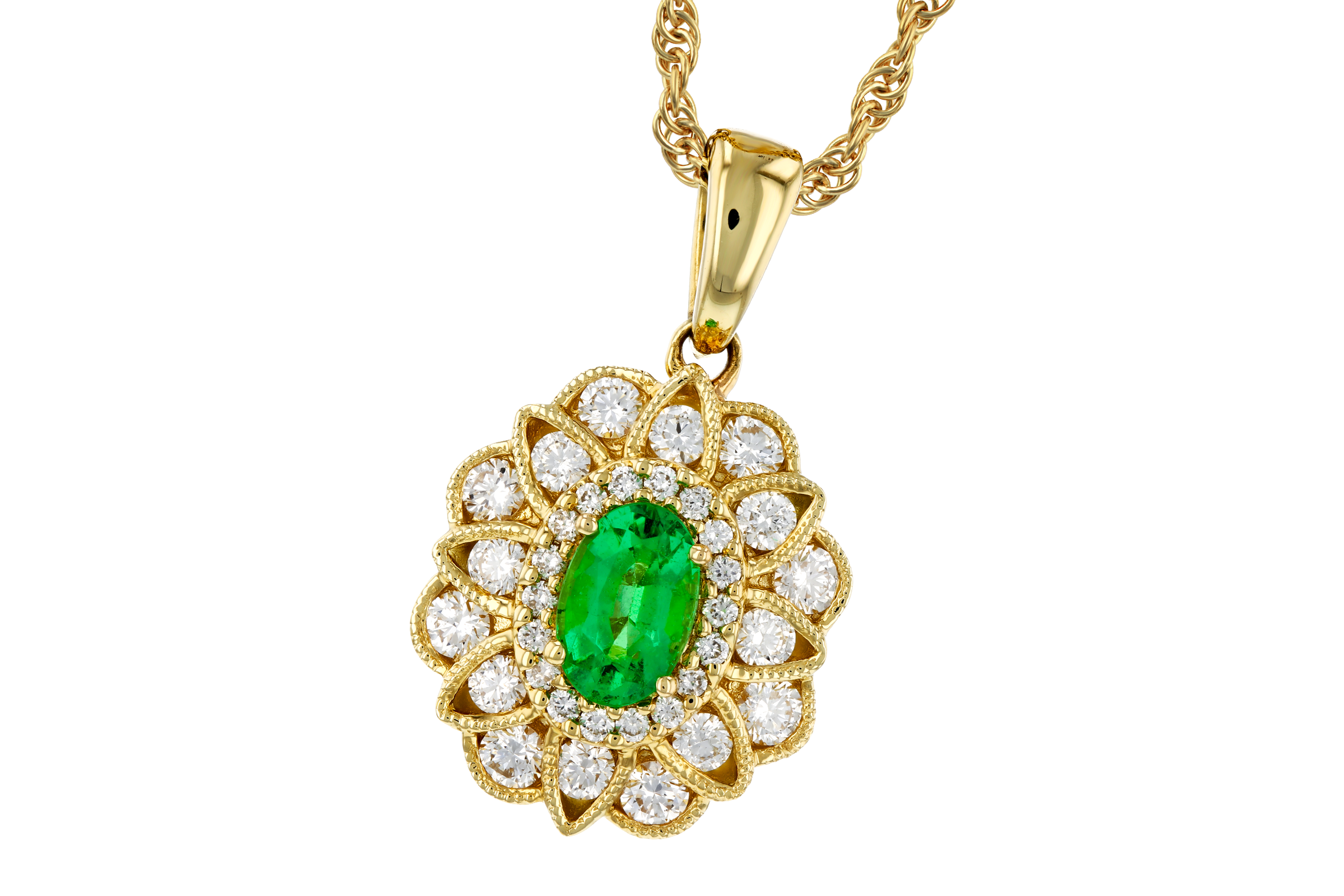 G275-55780: NECK .46 EMERALD .98 TGW (6X4 EMER)