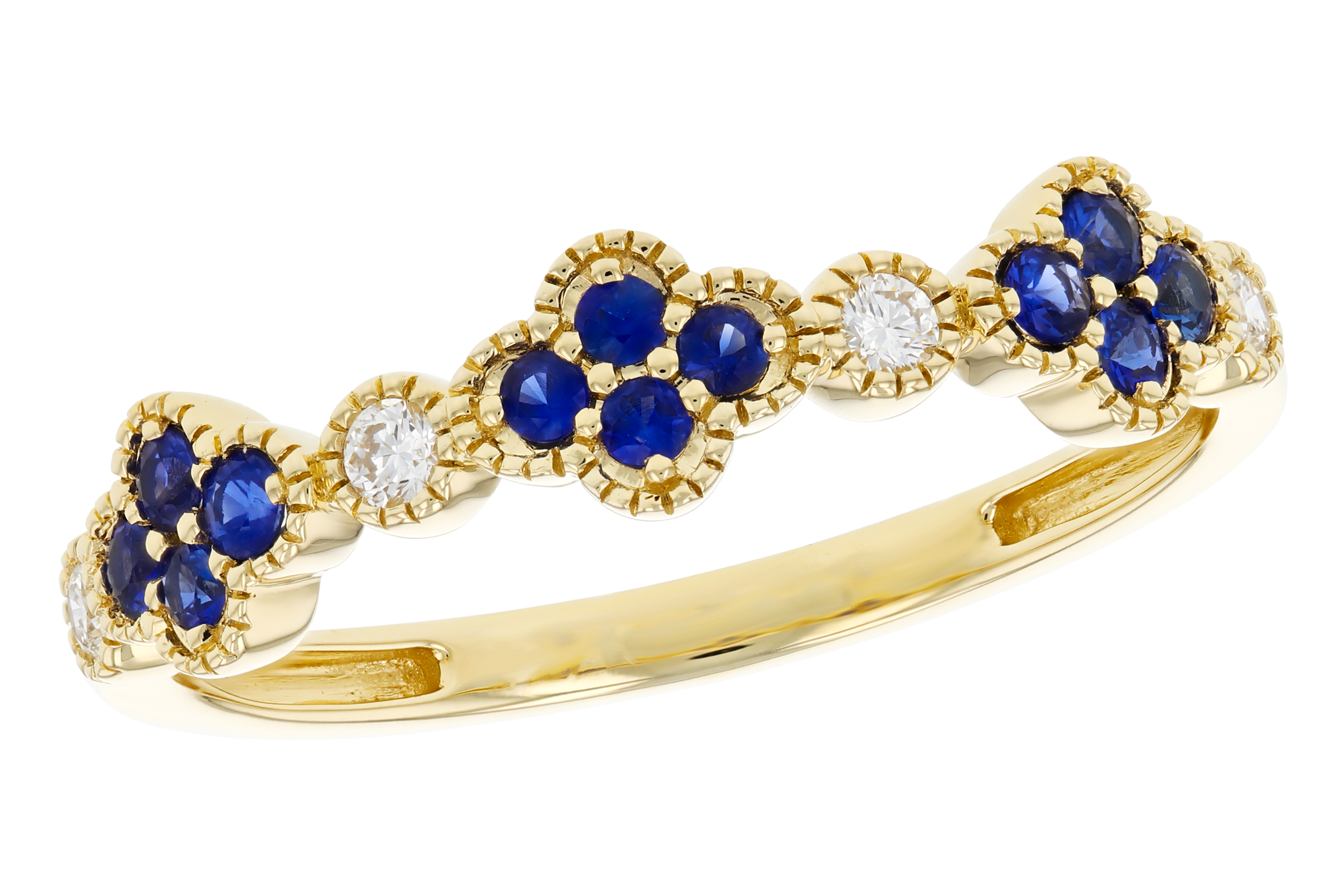 G275-57571: LDS WED RG .23 TW SAPPHIRE .31 TGW