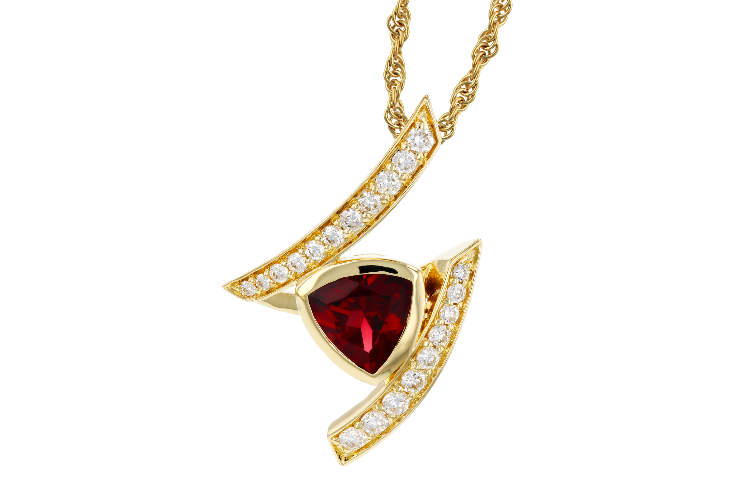 G275-57598: NECKLACE .84 GARNET 1.03 TGW (6MM GAR)