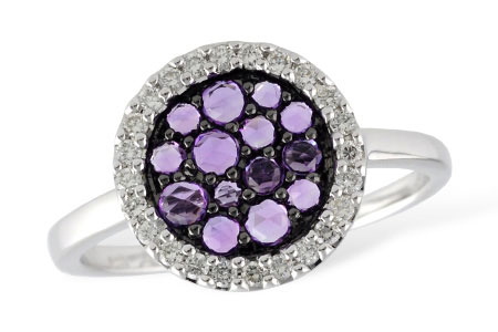 H187-40334: LDS RG .31 ROSE CUT AMY .48 TGW