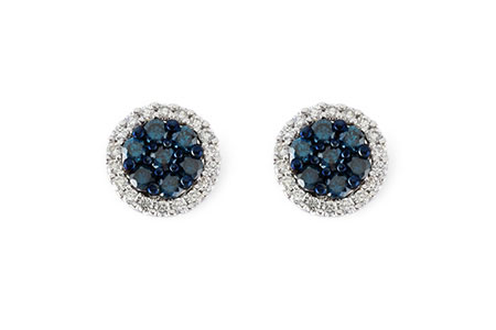 H187-41207: EARR .45 BLUE DIA .70 TW