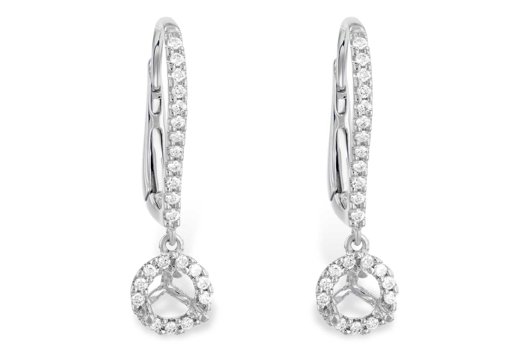 H188-33943: SEMI DIA EARR .18 TW (HOLDS .15 EACH)