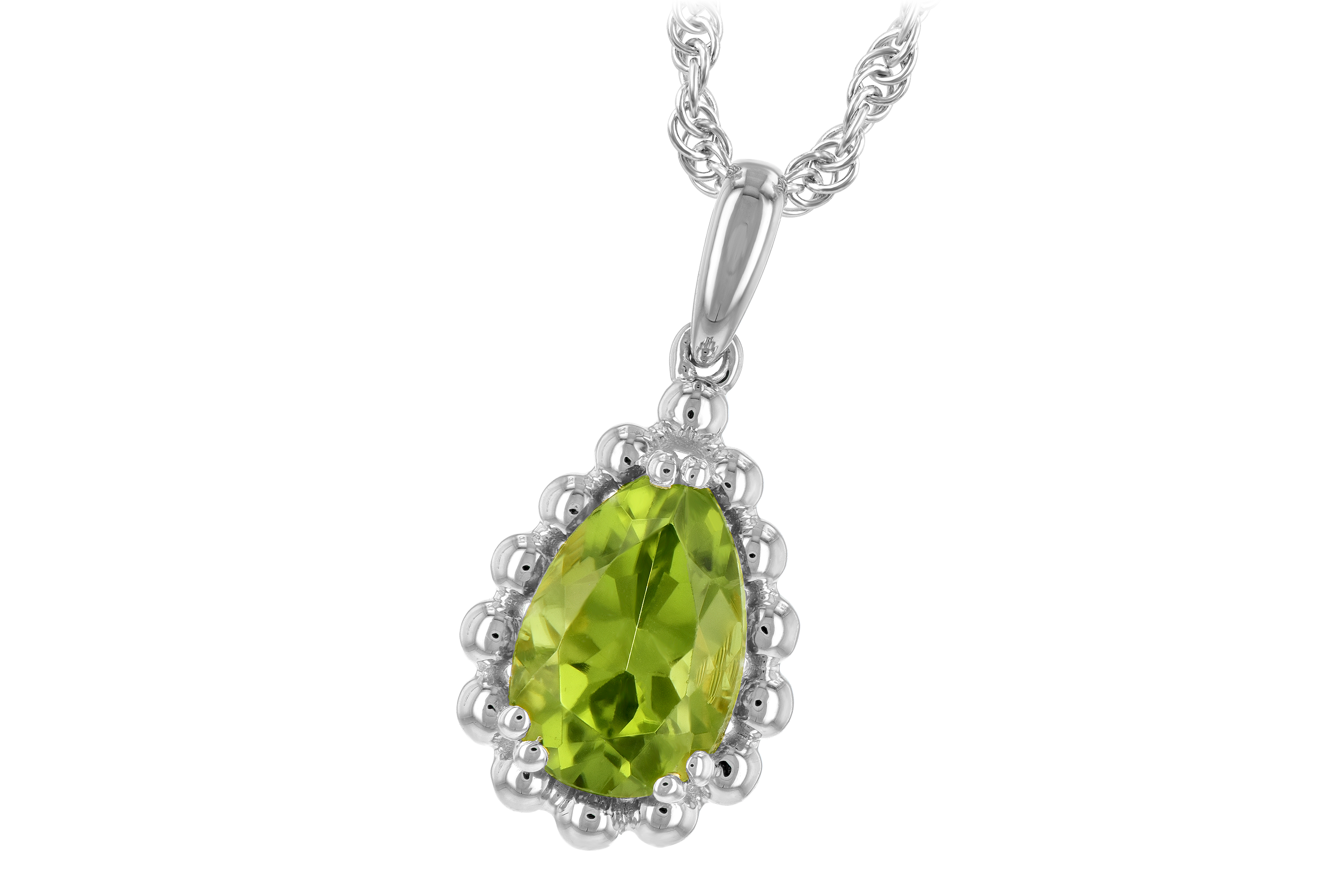 H189-22171: NECKLACE 1.30 CT PERIDOT