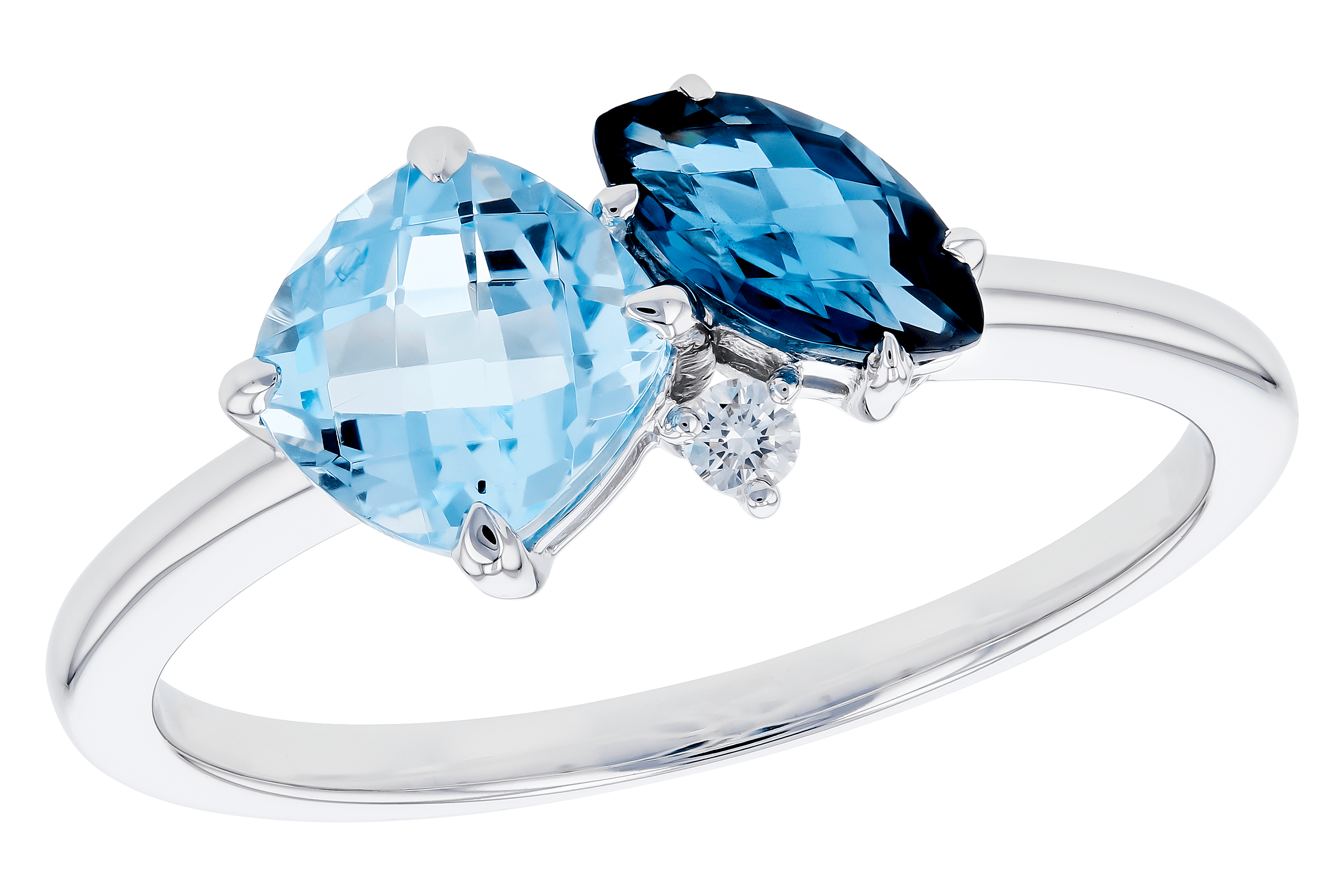 H273-74862: LDS RG 1.49 TW BLUE TOPAZ 1.52 TGW