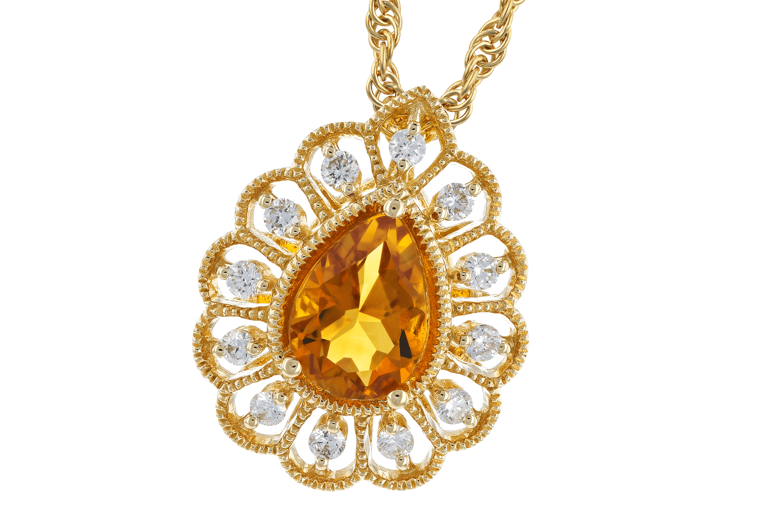 H273-75807: NECK .62 CITRINE .75 TGW