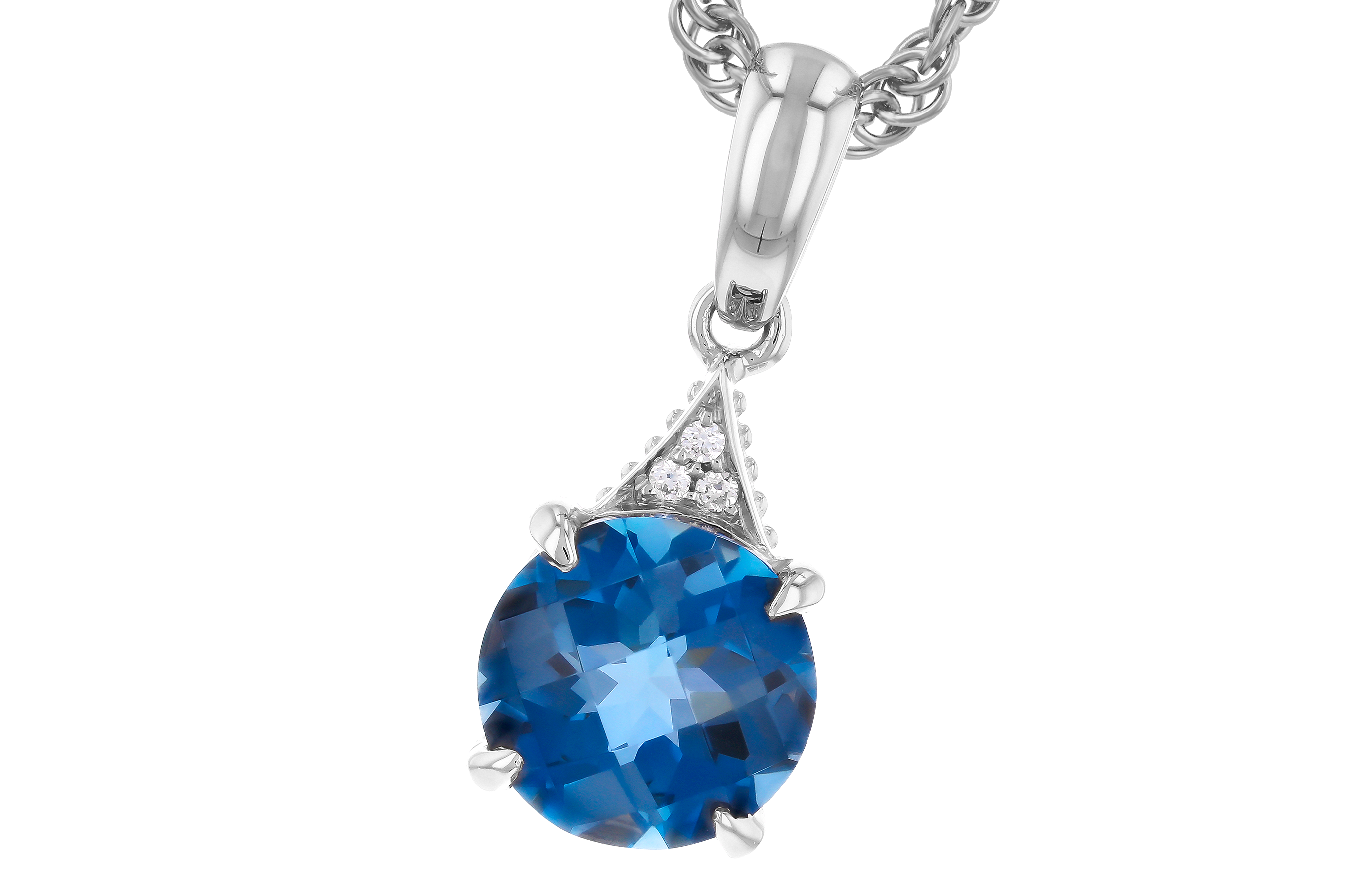 H273-77580: NECK 1.60 LONDON BLUE TOPAZ 1.61 TGW (7MM RD)