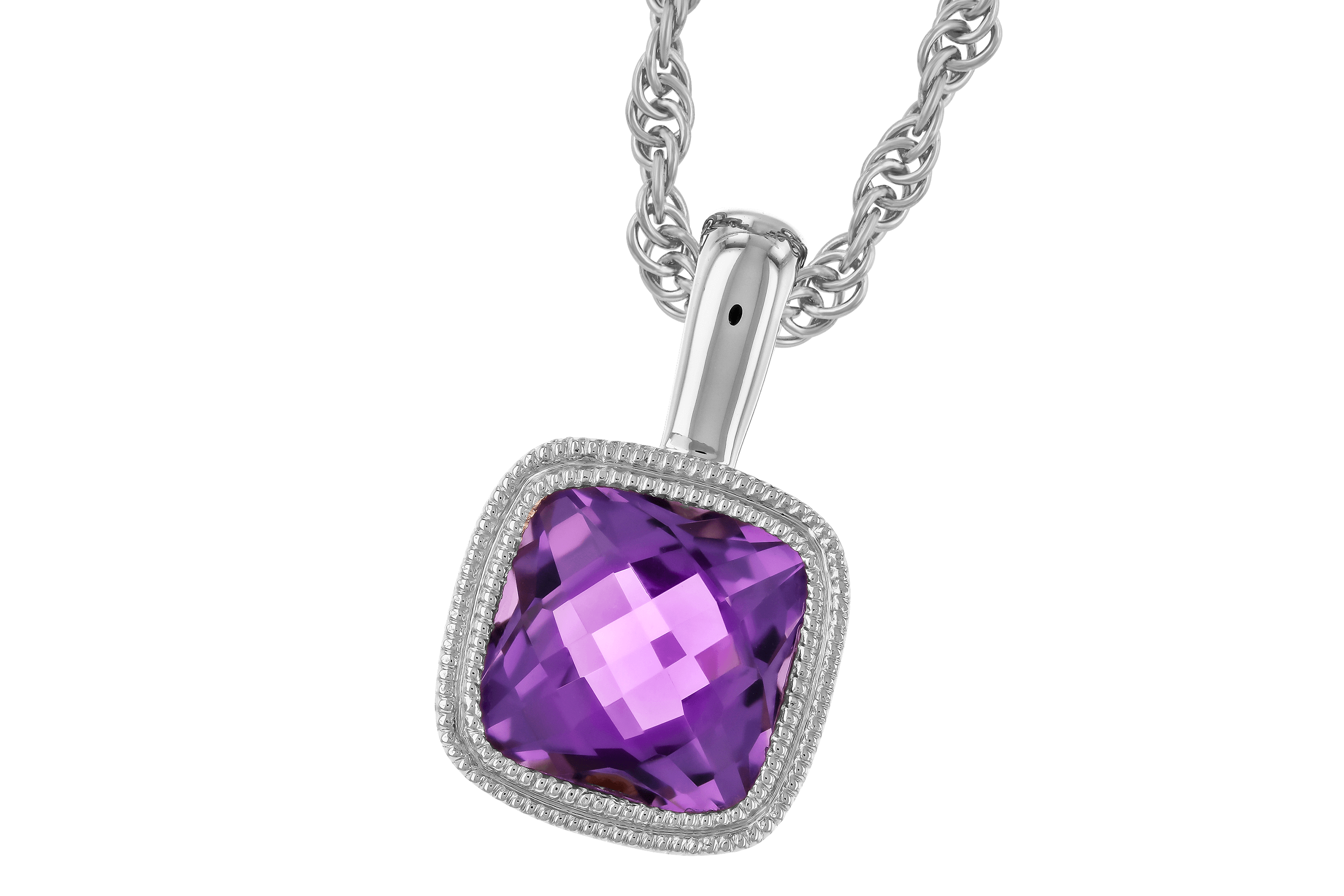 H273-79371: NECKLACE .82 AMETHYST