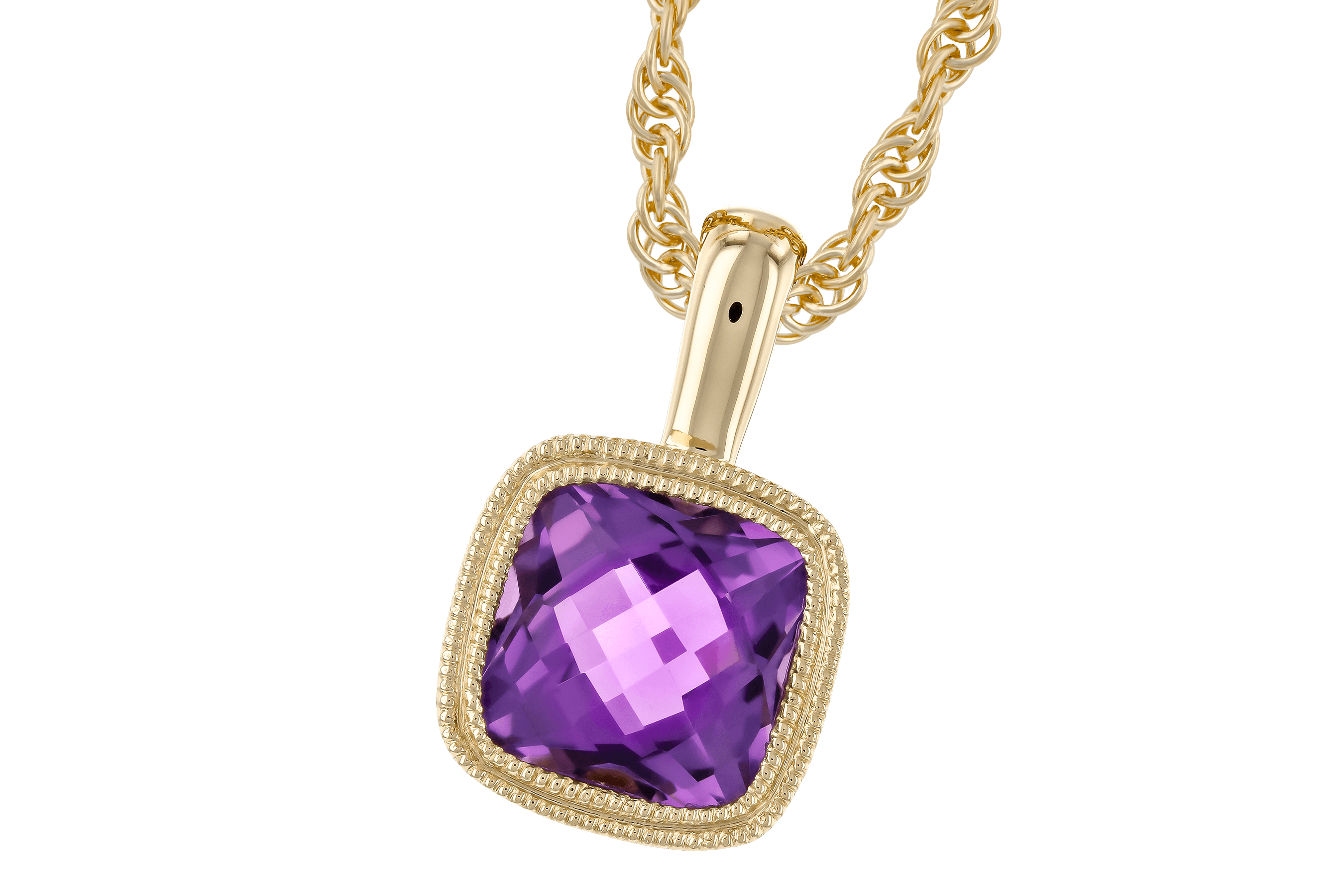 H273-79371: NECKLACE .82 AMETHYST