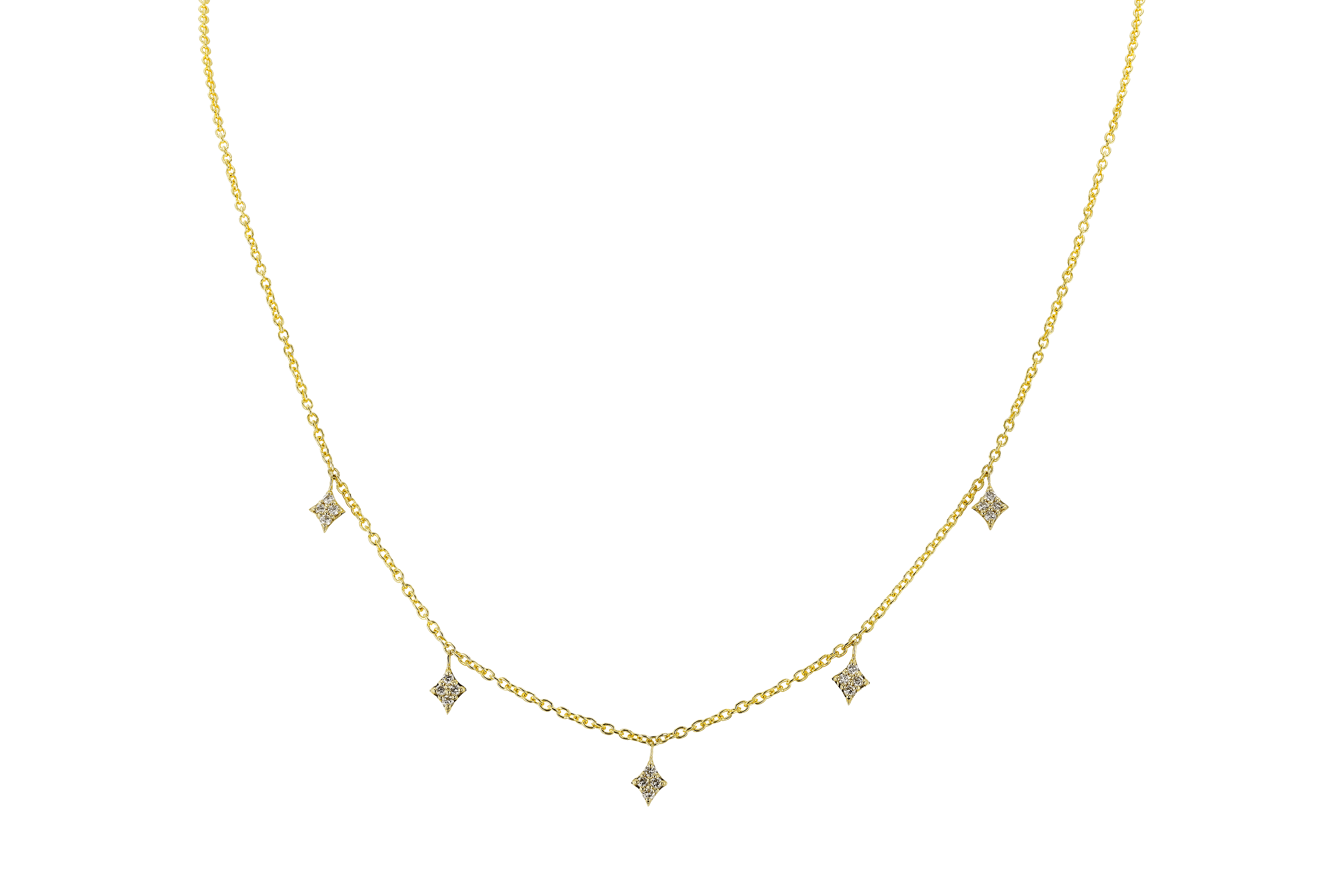 H273-80325: NECKLACE .19 TW (18")