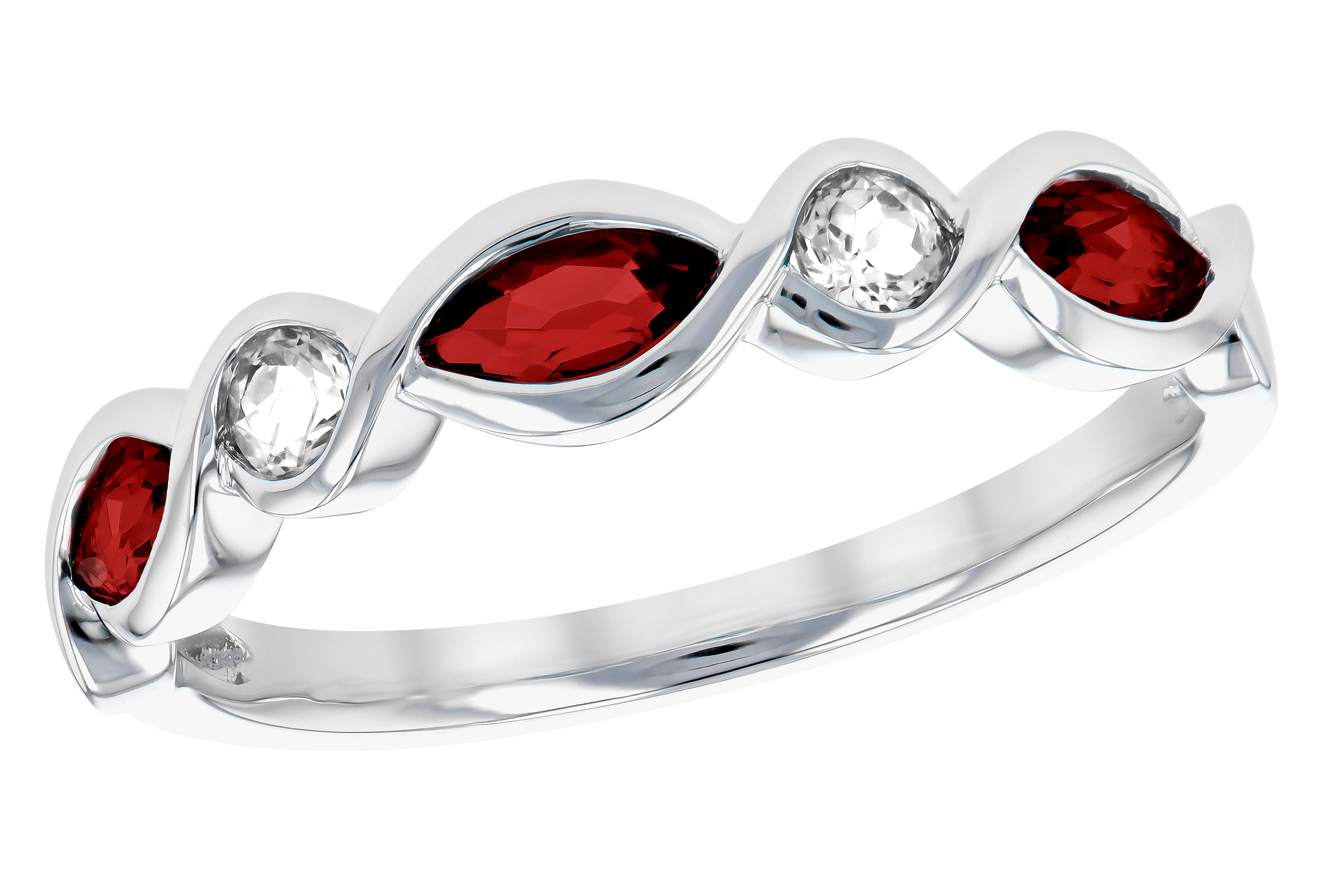 H274-64862: LDS RG .52 TW GARNET .64 TGW