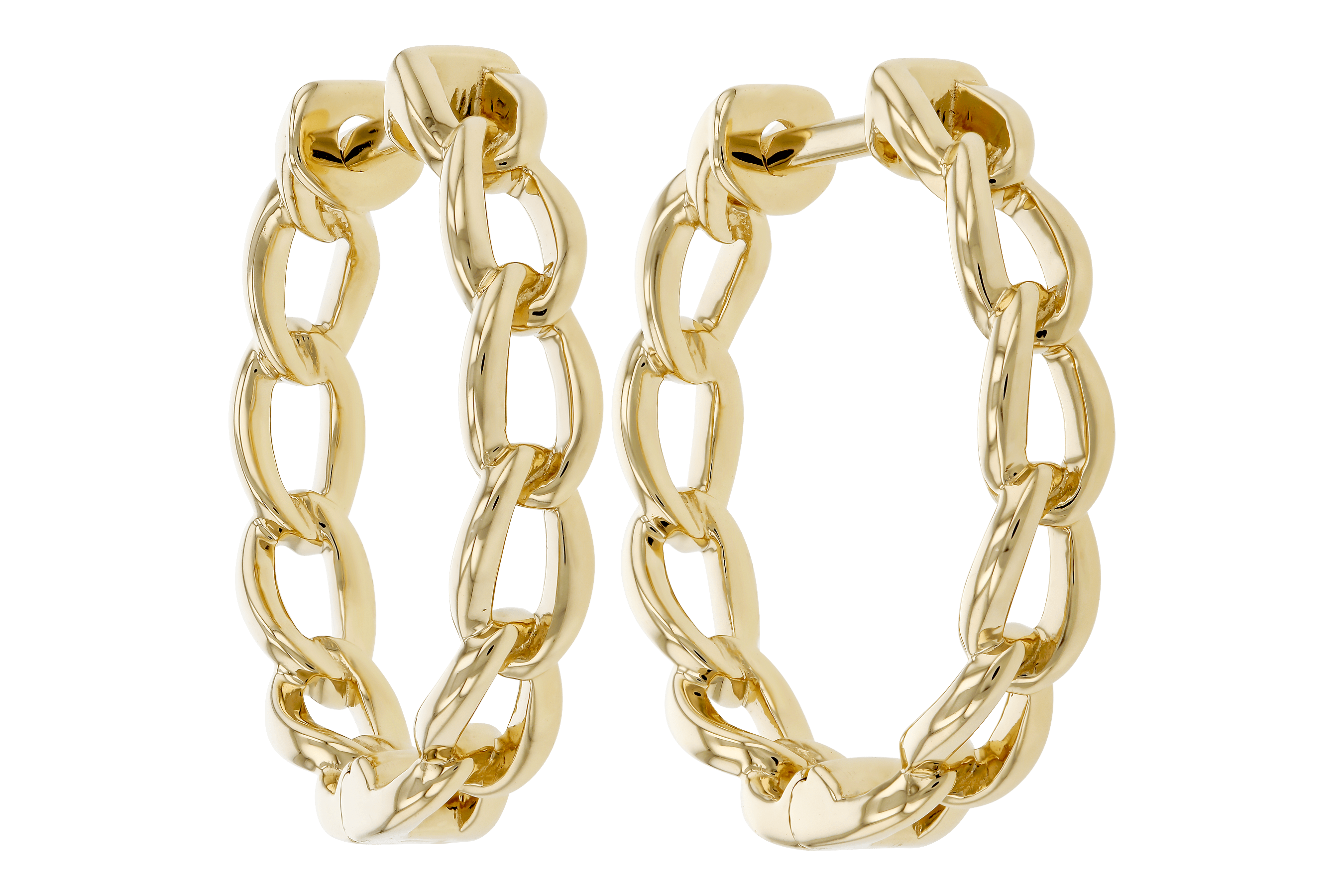 H274-64871: GOLD EARRINGS (18MM)