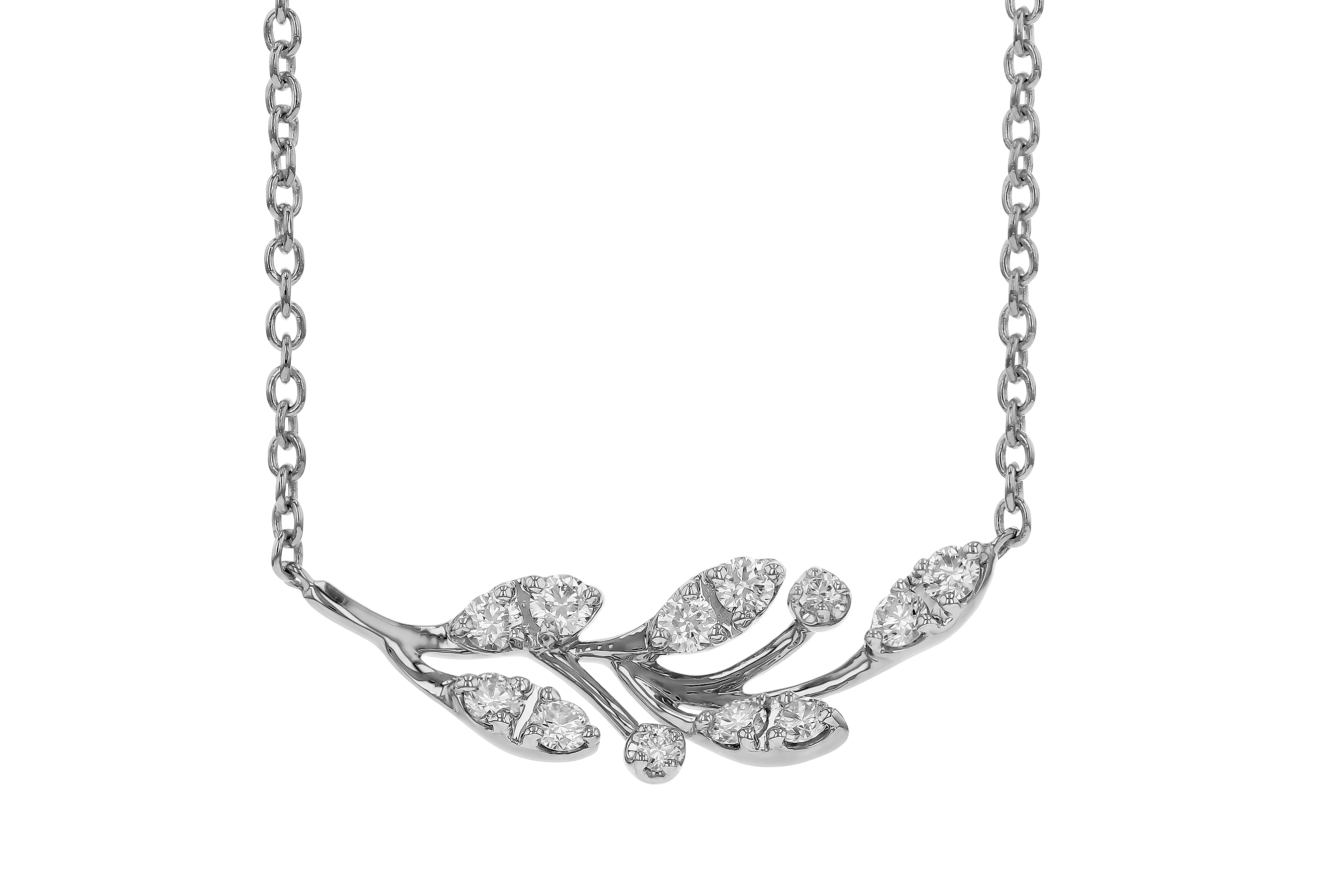H274-66643: NECKLACE .32 TW (18")