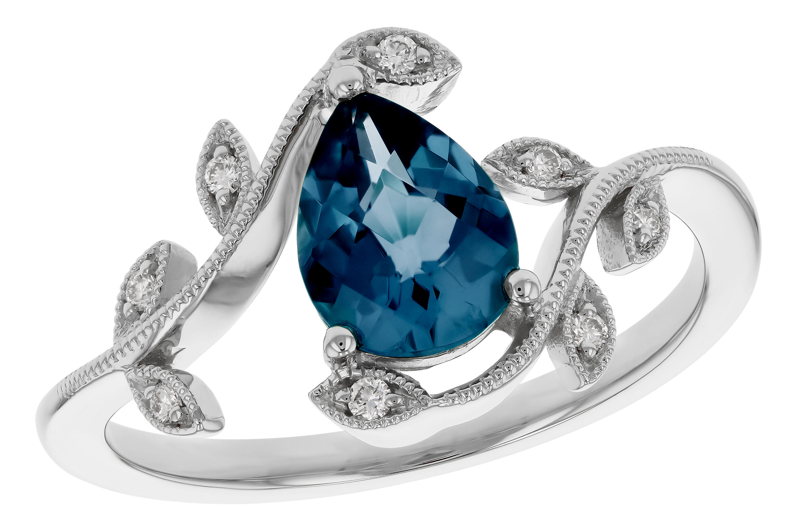 H274-67607: LDS RG 1.20 LONDON BLUE TOPAZ 1.26 TGW (8x6MM LBT)