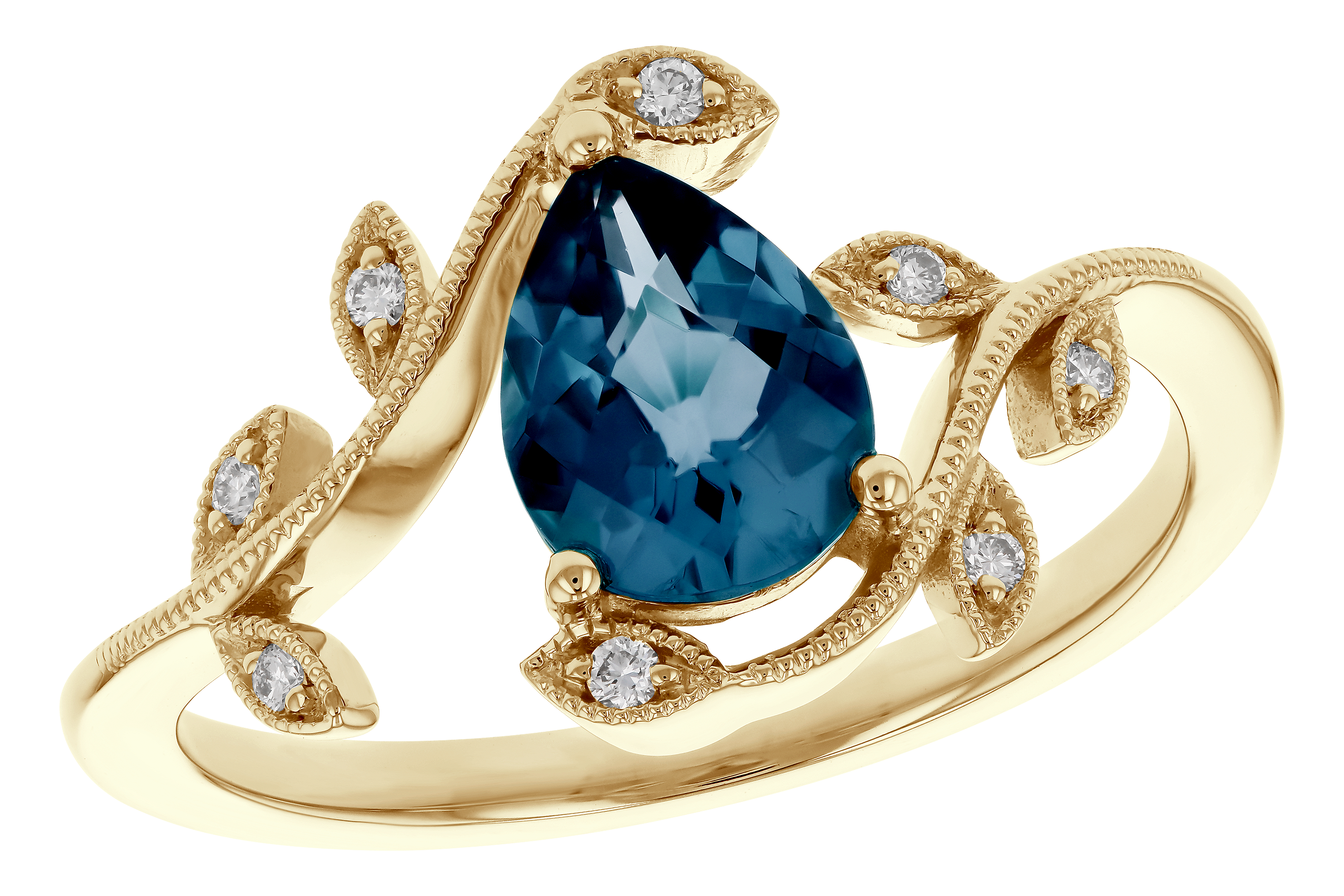 H274-67607: LDS RG 1.20 LONDON BLUE TOPAZ 1.26 TGW (8x6MM LBT)