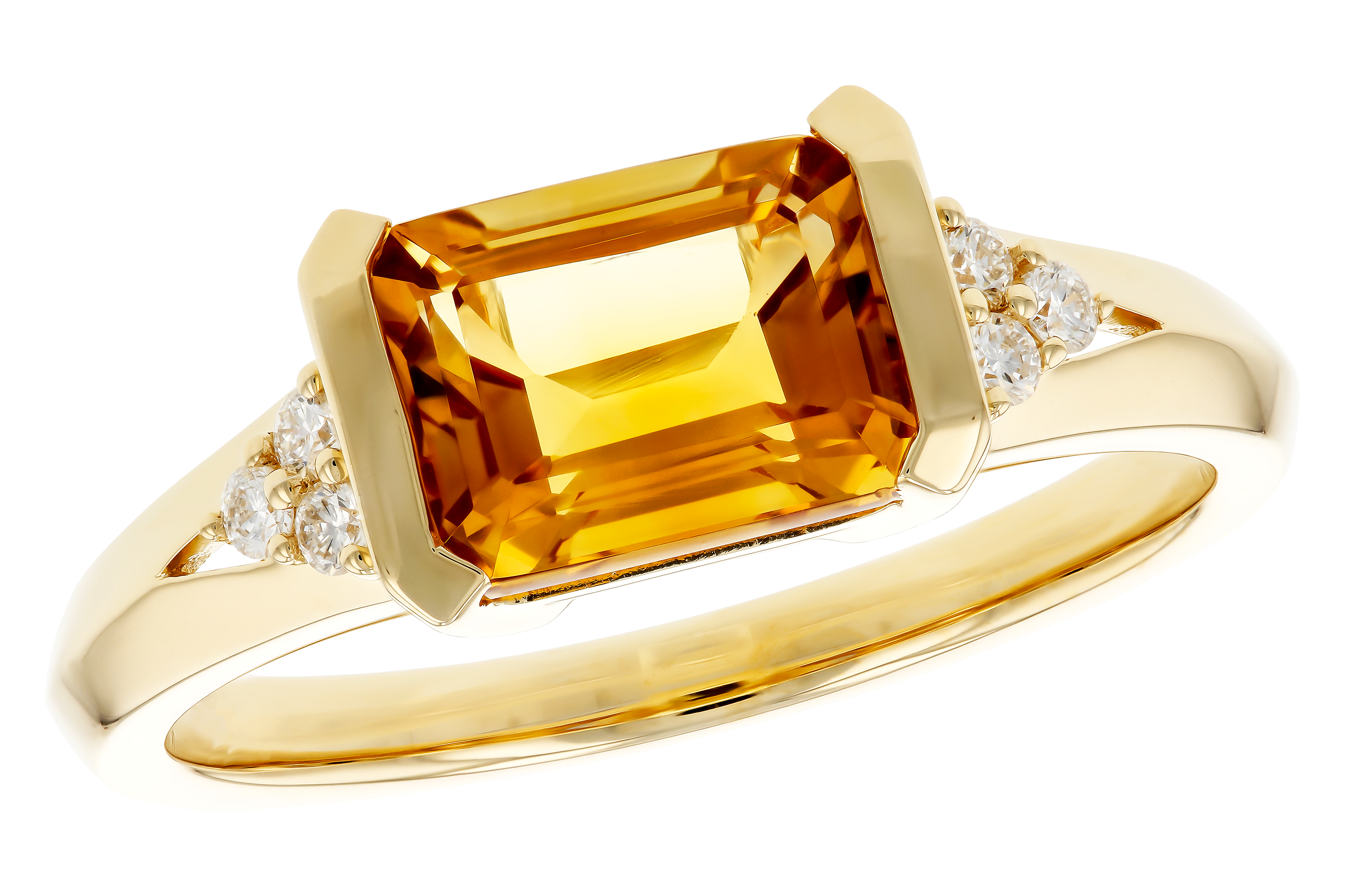 H274-70307: LDS RG 1.46 CITRINE 1.55 TGW (8x6MM CIT)