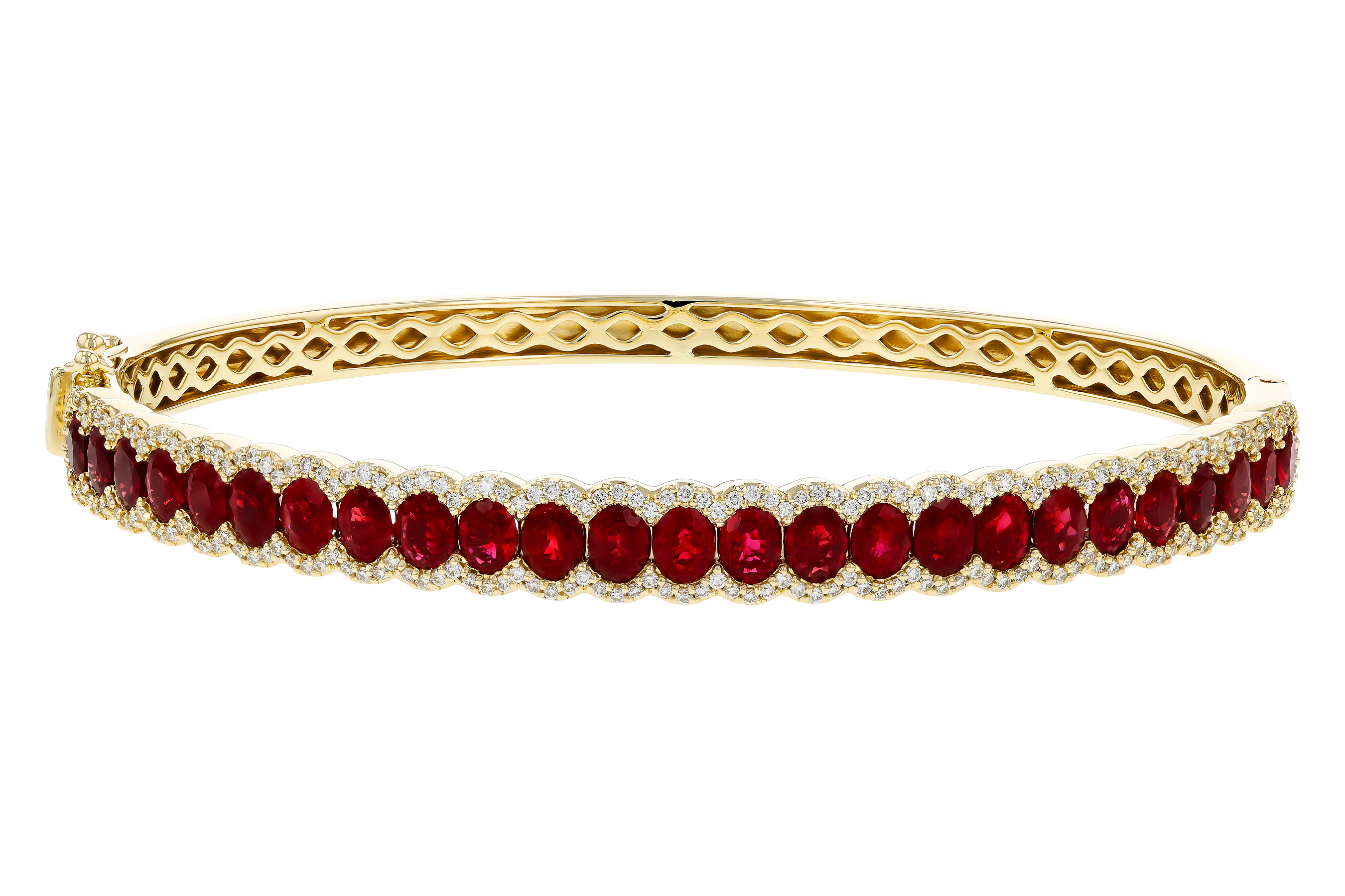 H274-71189: BANGLE 5.04 TW RUBY 5.60 TGW