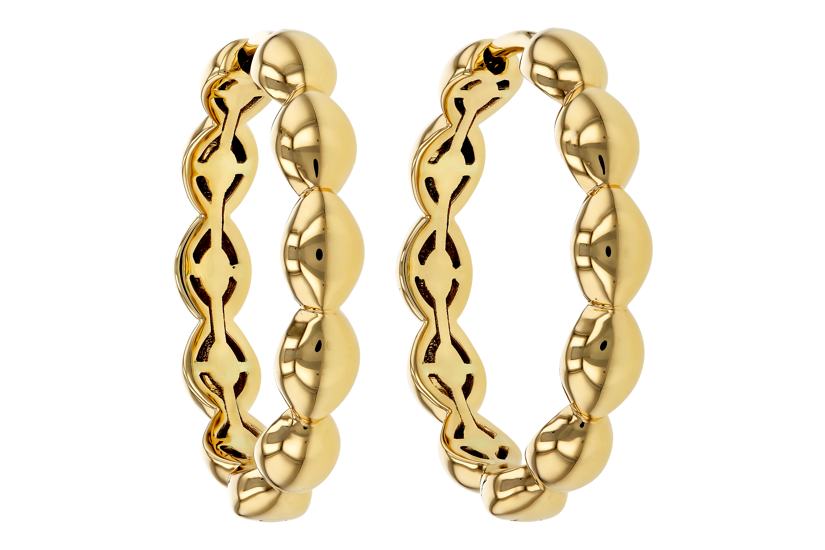 H274-71198: GOLD EARRINGS (21MM)