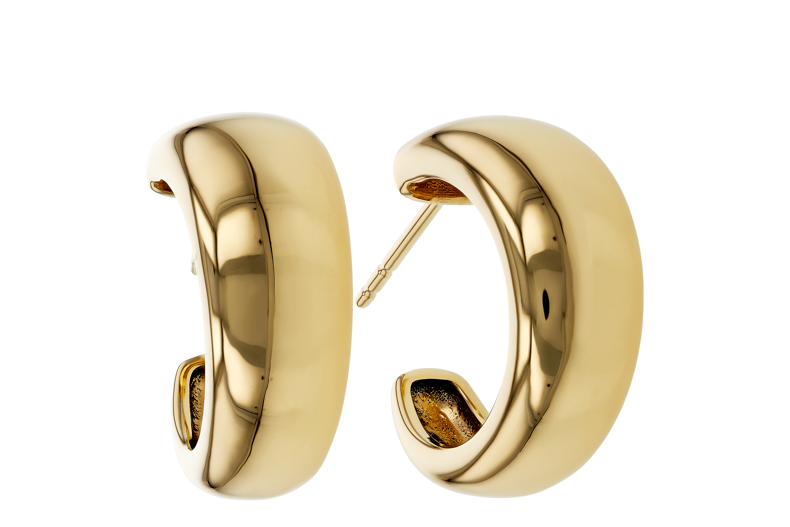 H274-71207: GOLD EARRINGS (16MM)