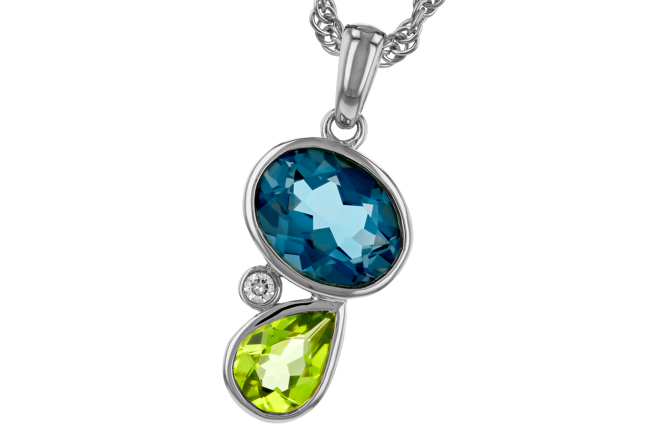 H274-72134: NECKLACE 2.43 SEMI-PREC (PER,LBT) 2.45 TGW