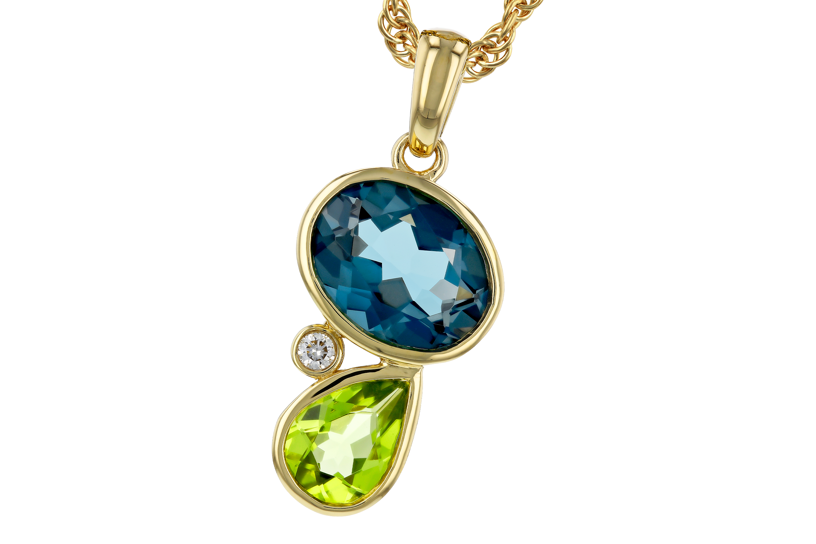 H274-72134: NECKLACE 2.43 SEMI-PREC (PER,LBT) 2.45 TGW