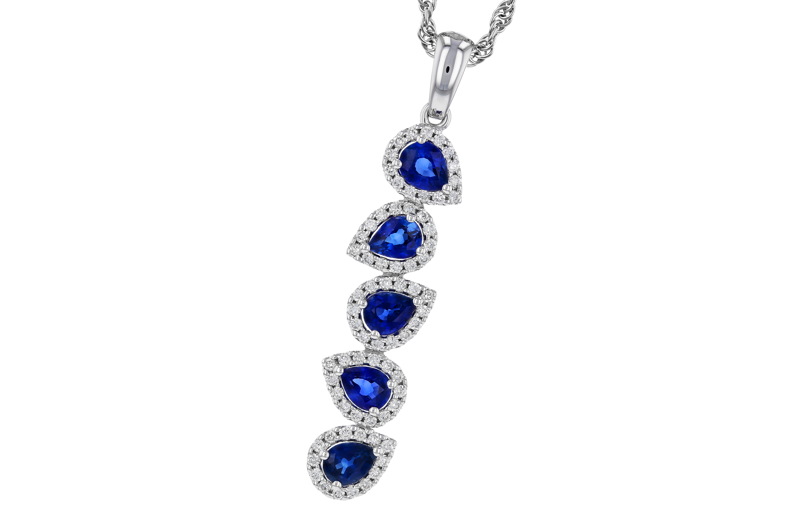 H274-72180: NECKLACE .95 TW SAPPIRE 1.19 TGW