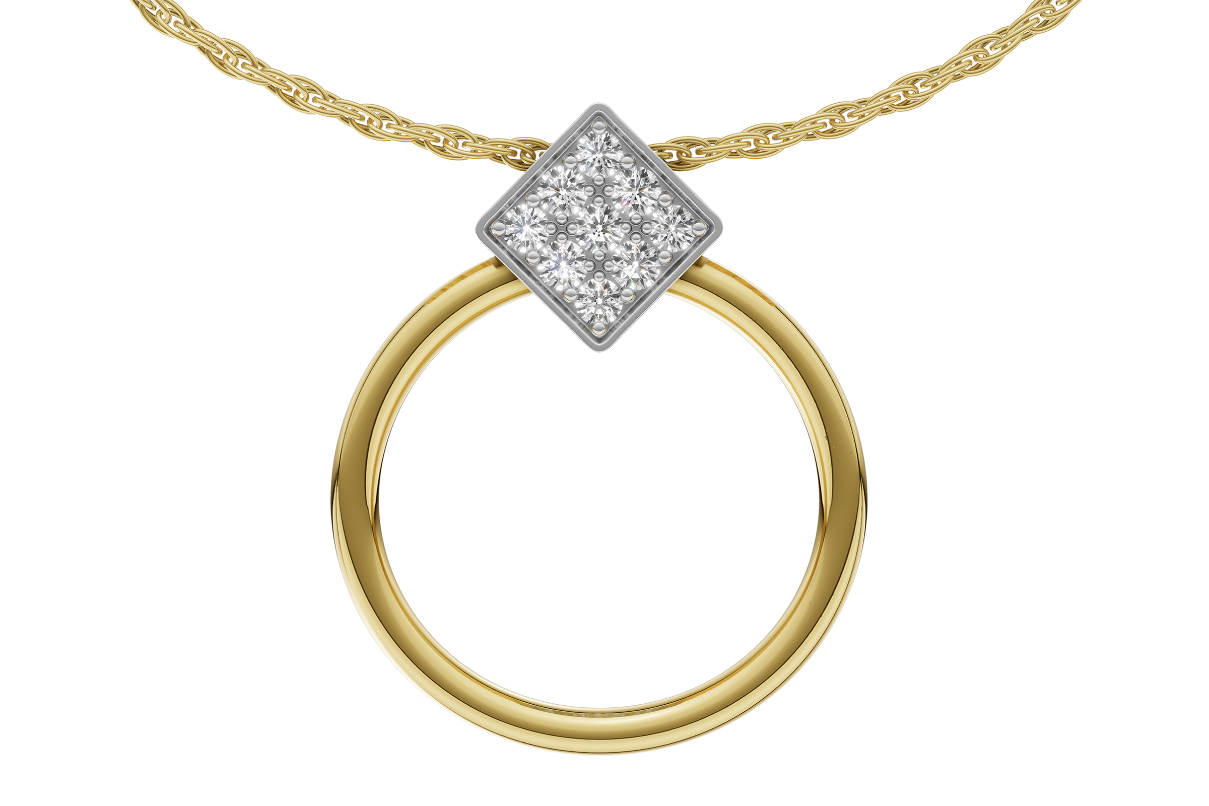 H275-55762: NECKLACE .25 TW