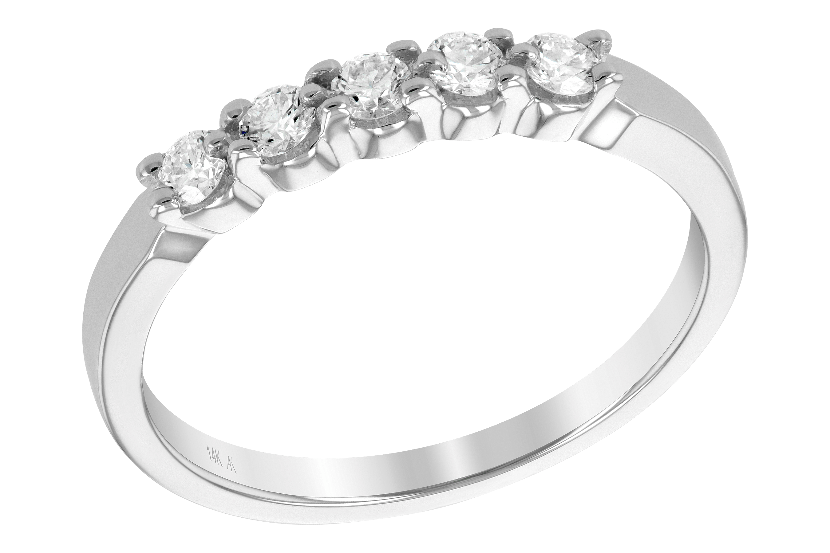 K185-58471: LDS DIA WED RG .25 TW (5 STONES)