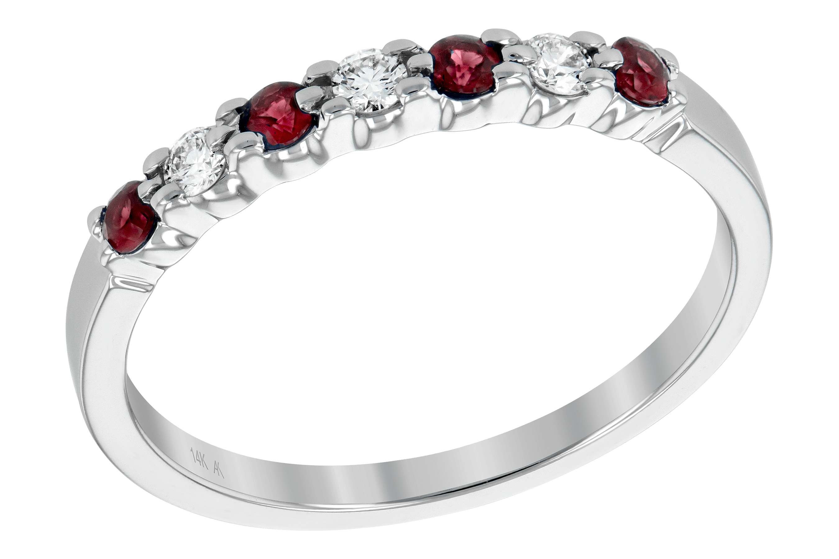 K185-62134: LDS WED RG .18 RUBY .28 TGW
