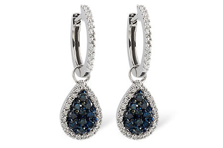 K186-53952: EARR .50 BLUE DIA .95 TW