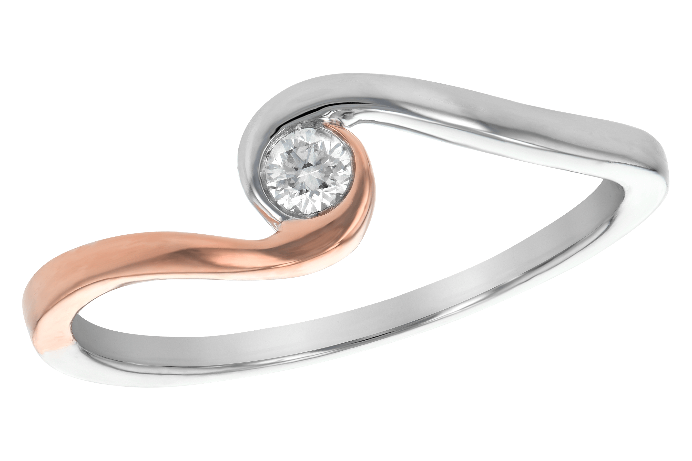 K190-14880: M189-23016 W/ ROSE GOLD TRIM .07 BR