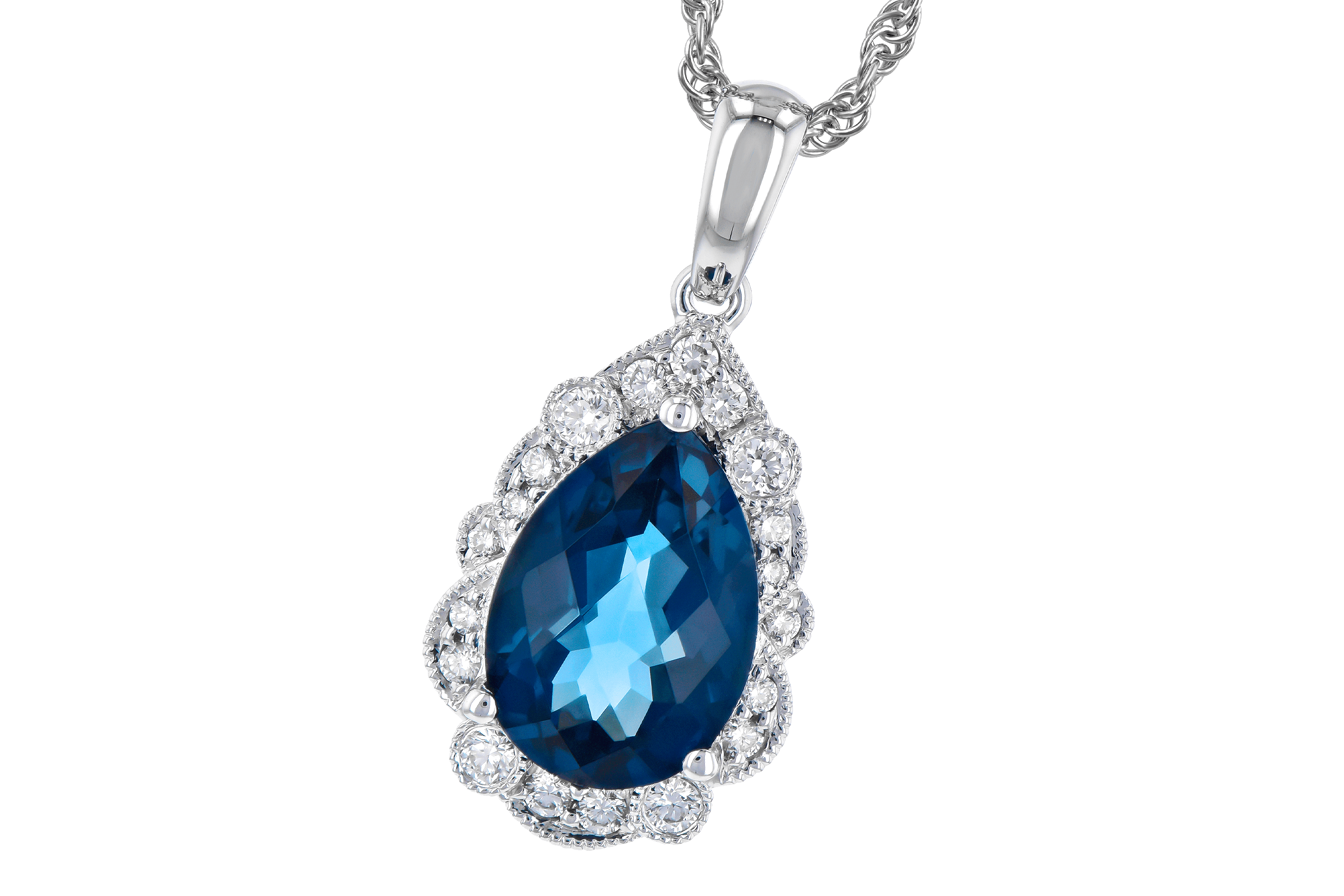 K272-88534: NECK 2.25 LONDON BLUE TOPAZ 2.40 TGW (10x7 PS)