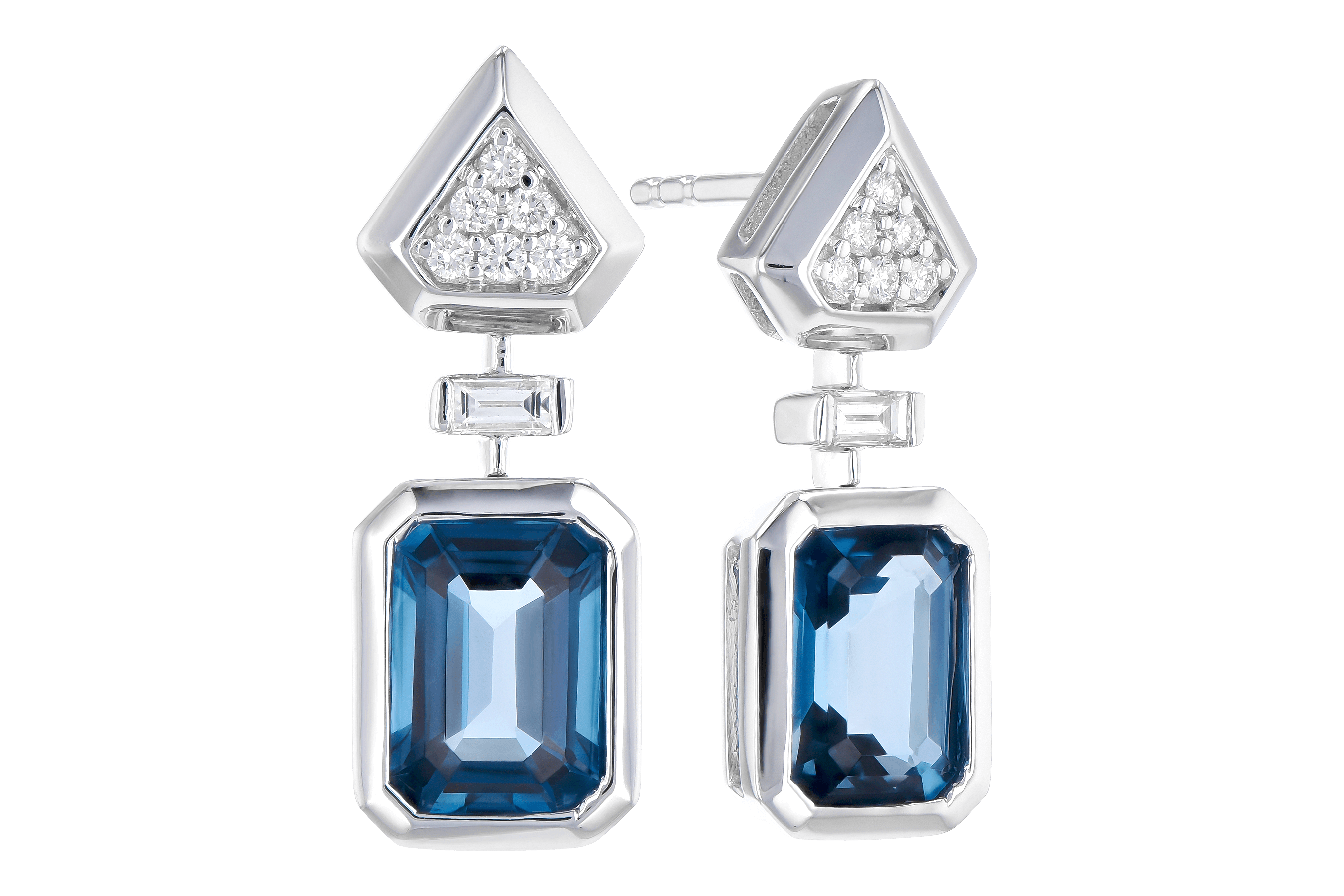 K272-89416: EARR 2.00 TW LONDON BLUE TOPAZ 2.12 TGW