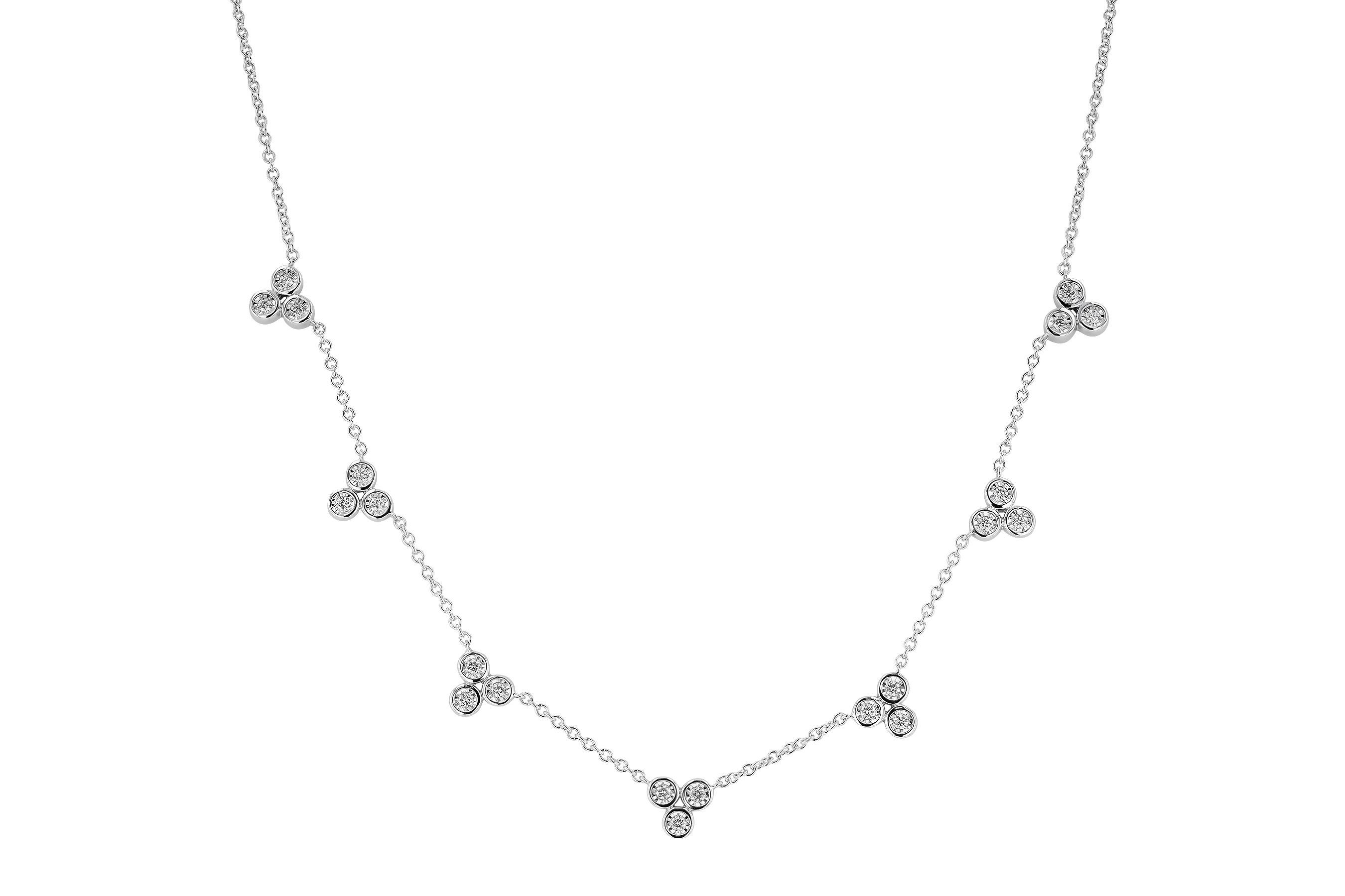 K273-73989: NECKLACE .36 TW (18")
