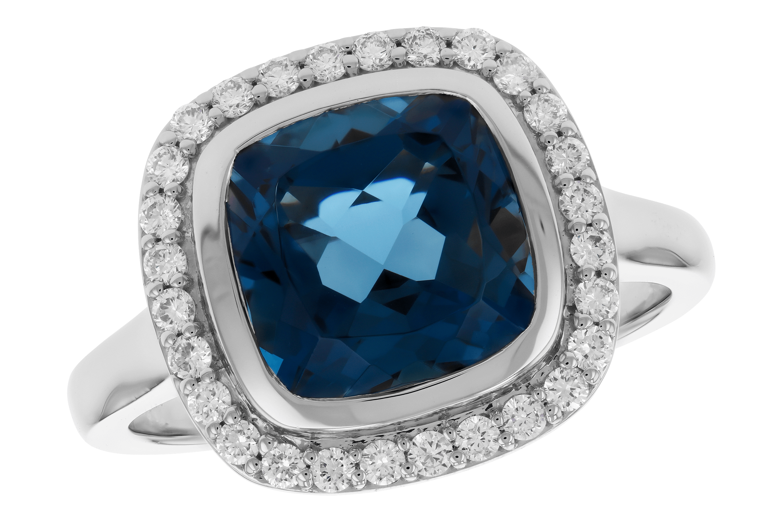 K273-79398: LDS RG 3.85 LONDON BLUE TOPAZ 4.15 TGW (9MM LBT)