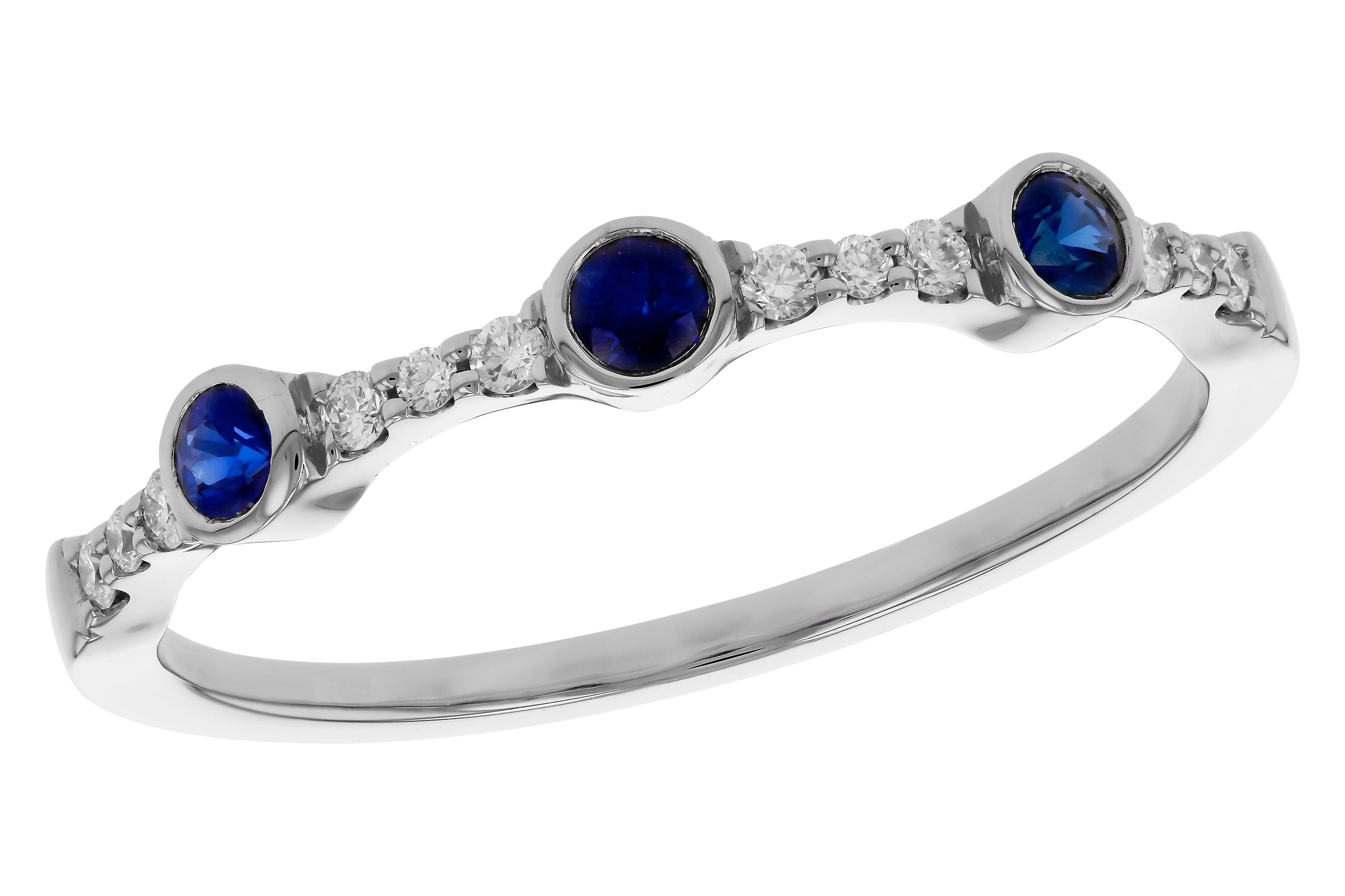 K274-66680: LDS WED RG .16 SAPPHIRE .25 TGW