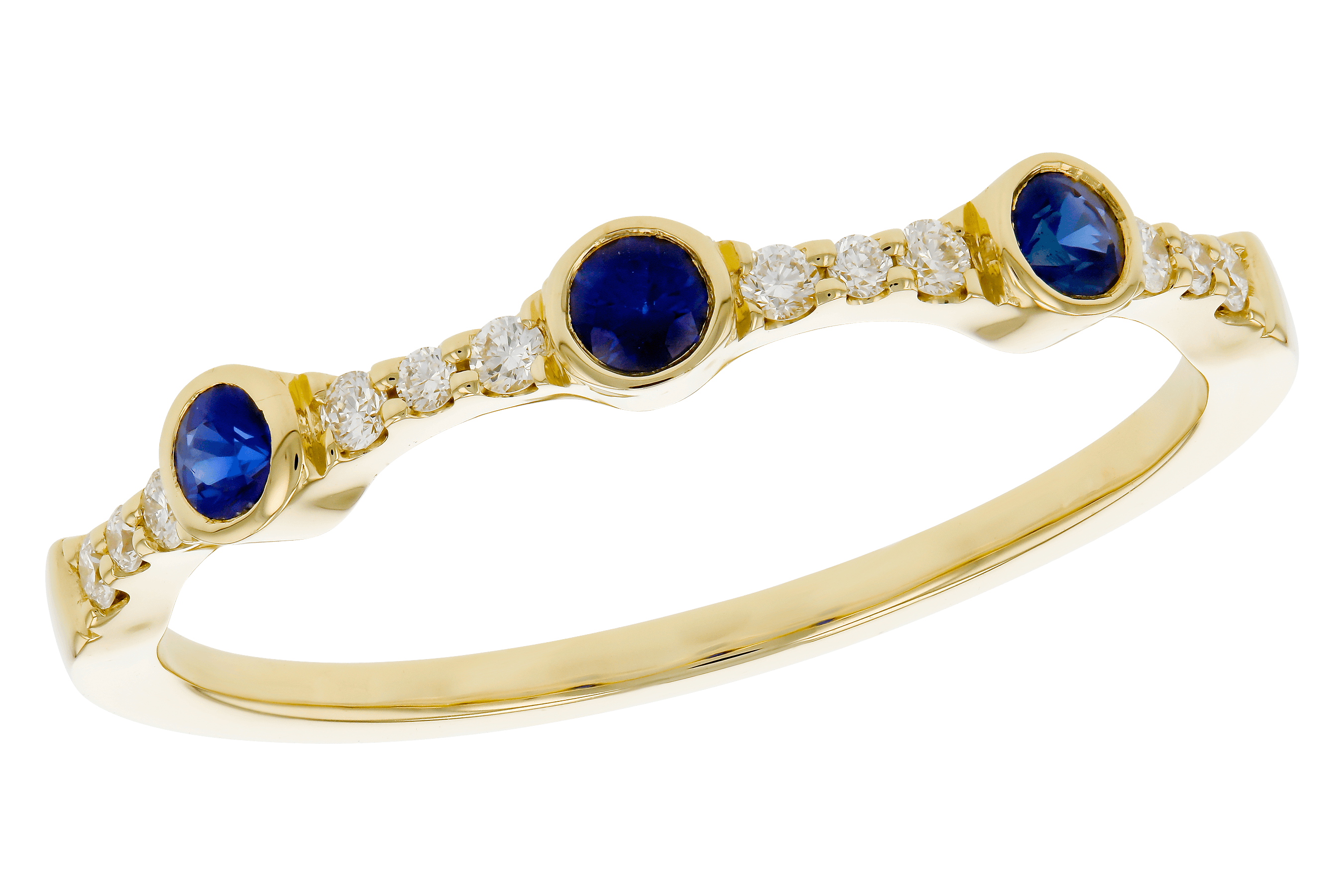 K274-66680: LDS WED RG .16 SAPPHIRE .25 TGW