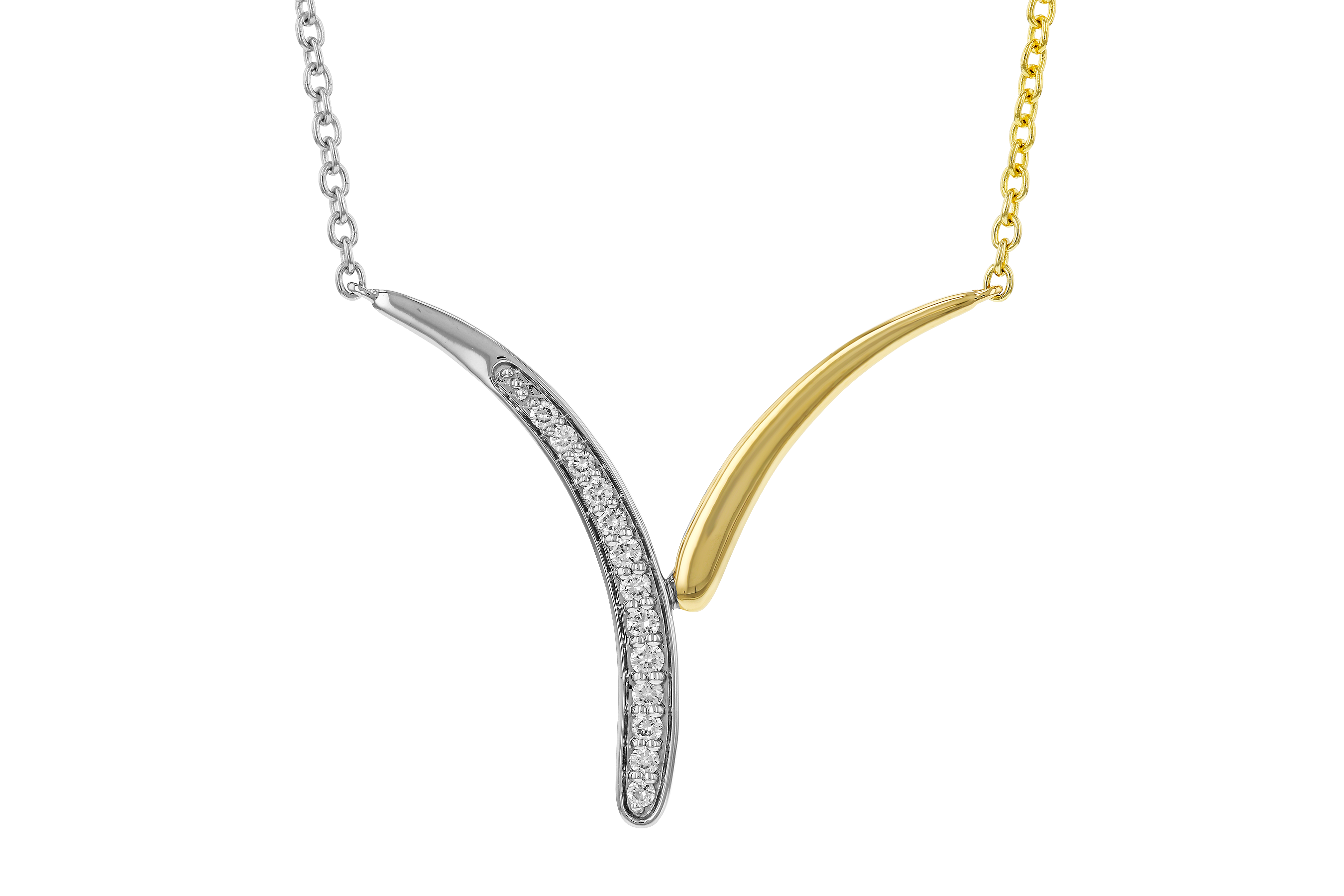 K274-68525: NECKLACE .12 TW (18")