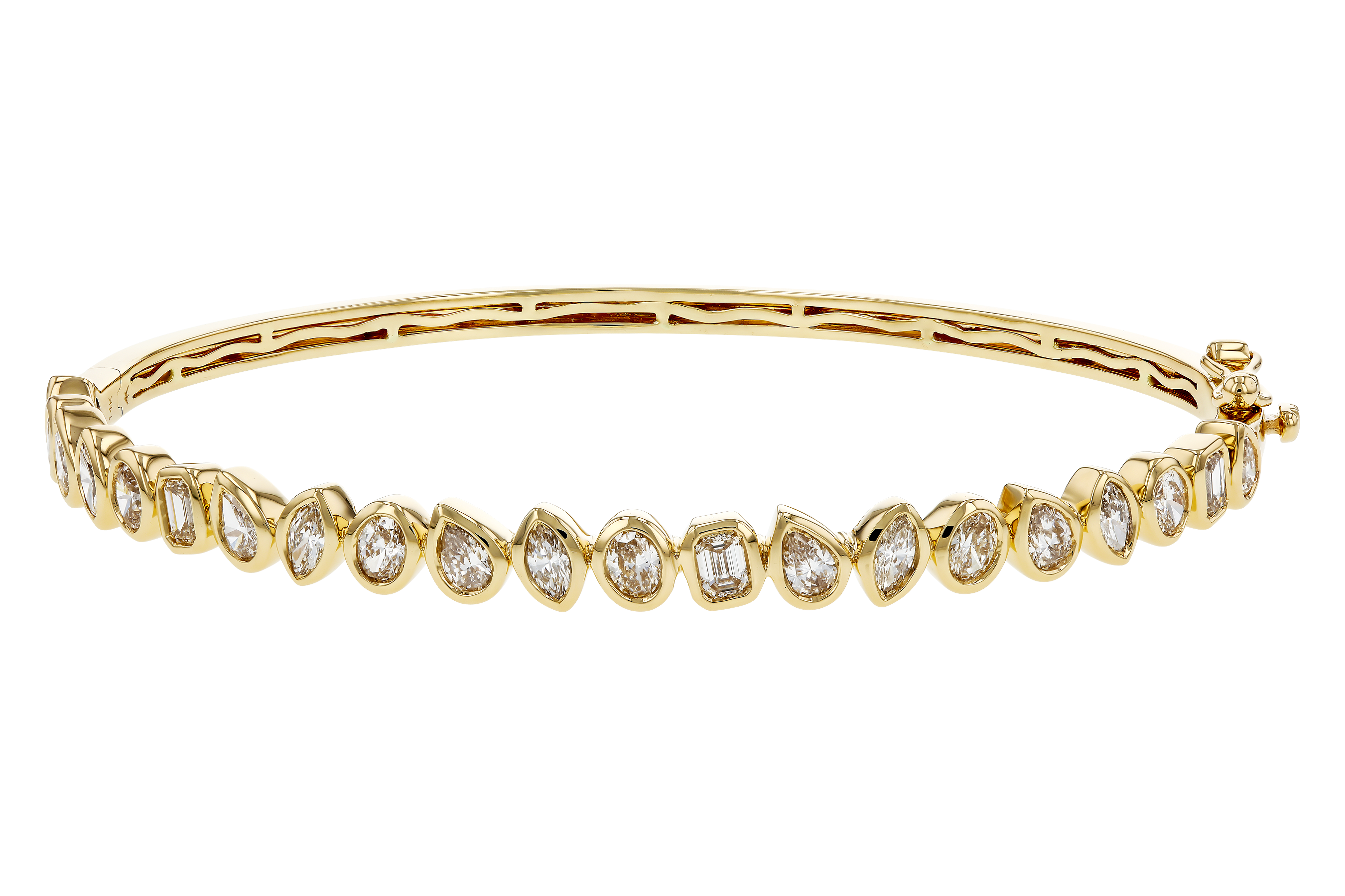 K274-71234: BANGLE 1.65 TW FANCY CUT DIAS