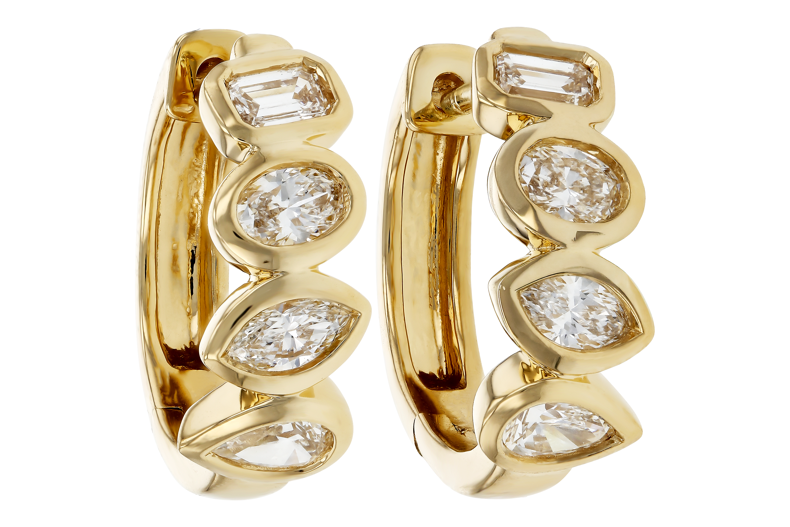 K275-54825: EARRINGS .68 TW FANCY CUT DIAS