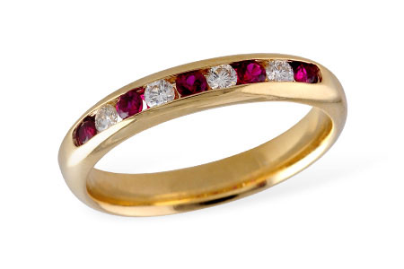 L092-83016: LDS WED RG .22 RUBY .38 TGW