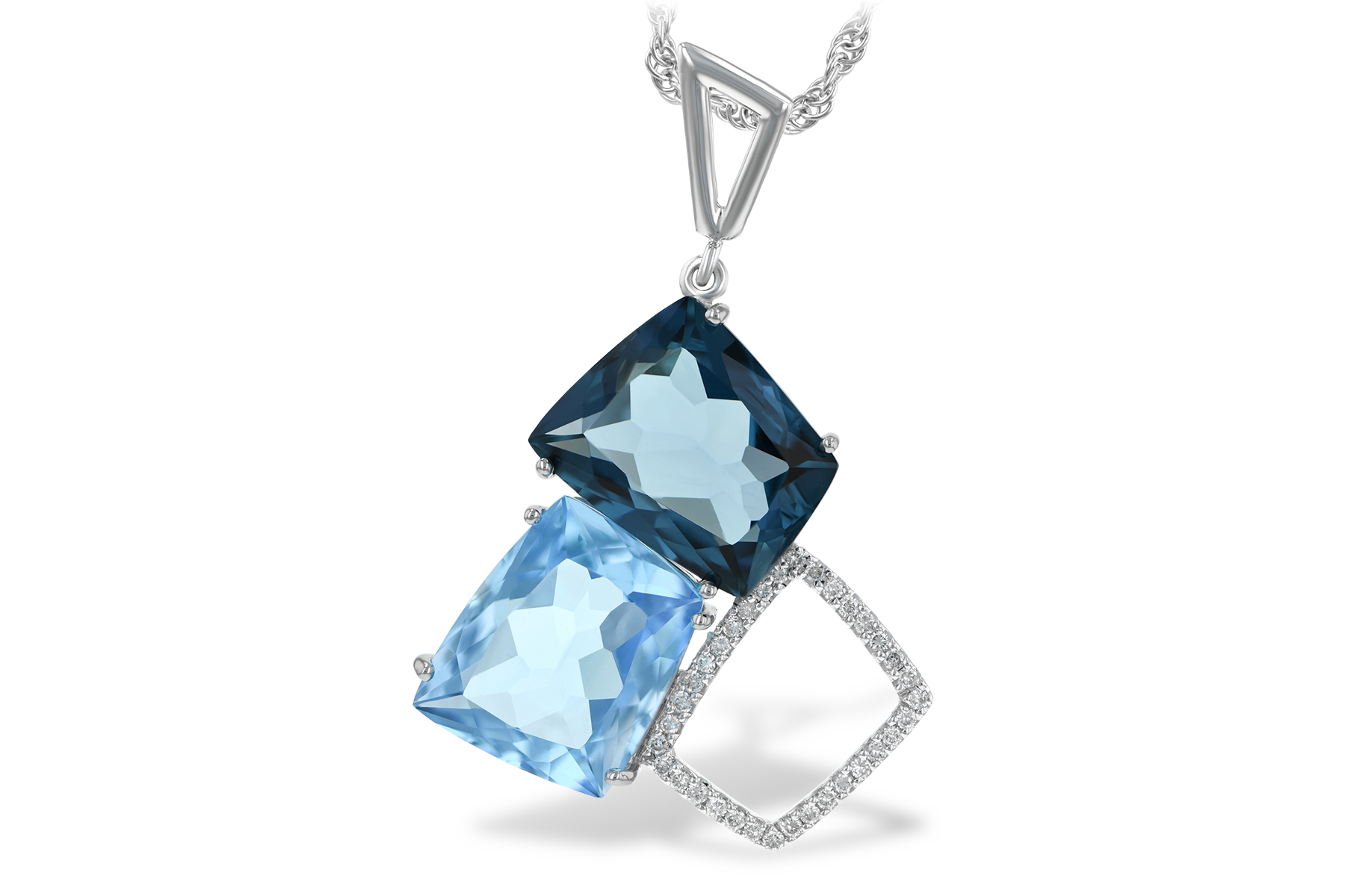 L188-33943: NECK 10.60 BLUE TOPAZ 10.73 TGW