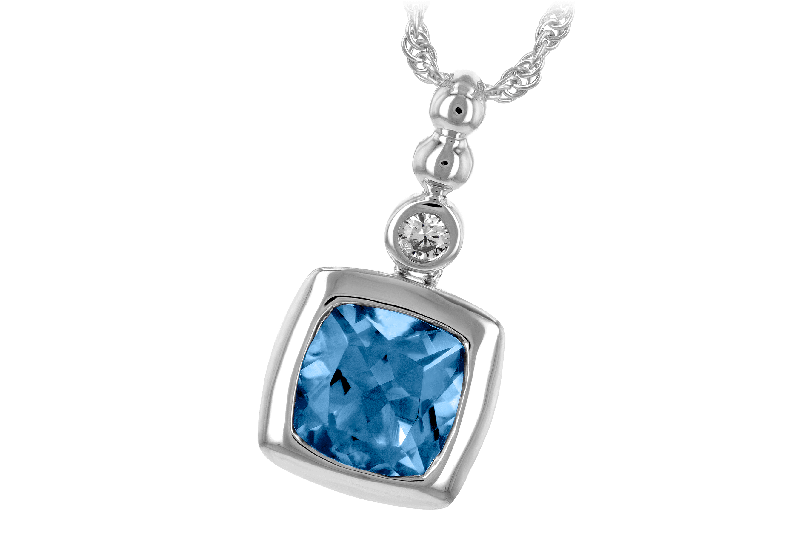 L189-23043: NECK 1.45 BLUE TOPAZ 1.49 TGW