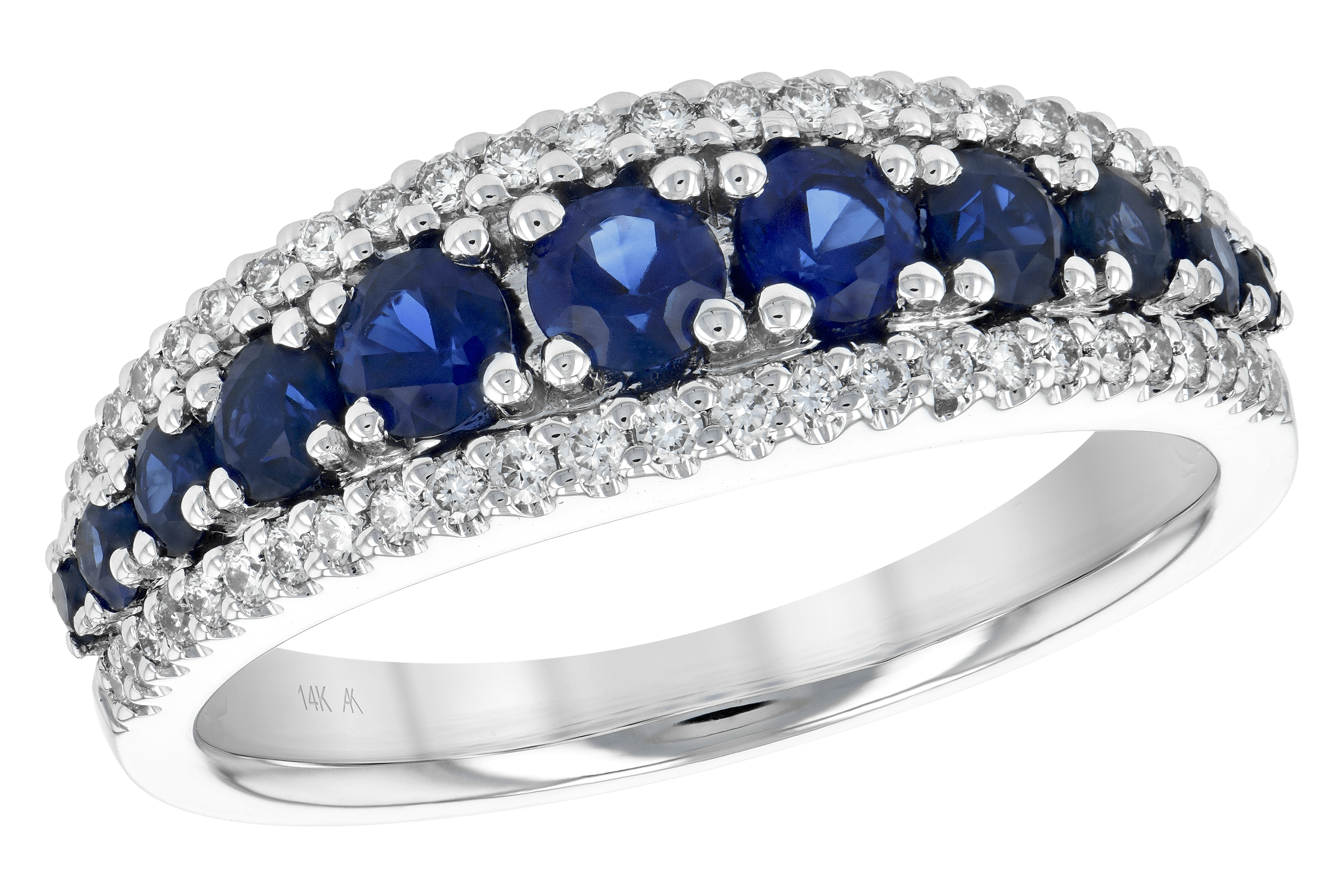 L189-26680: LDS WED RG .93 TW SAPP 1.16 TGW