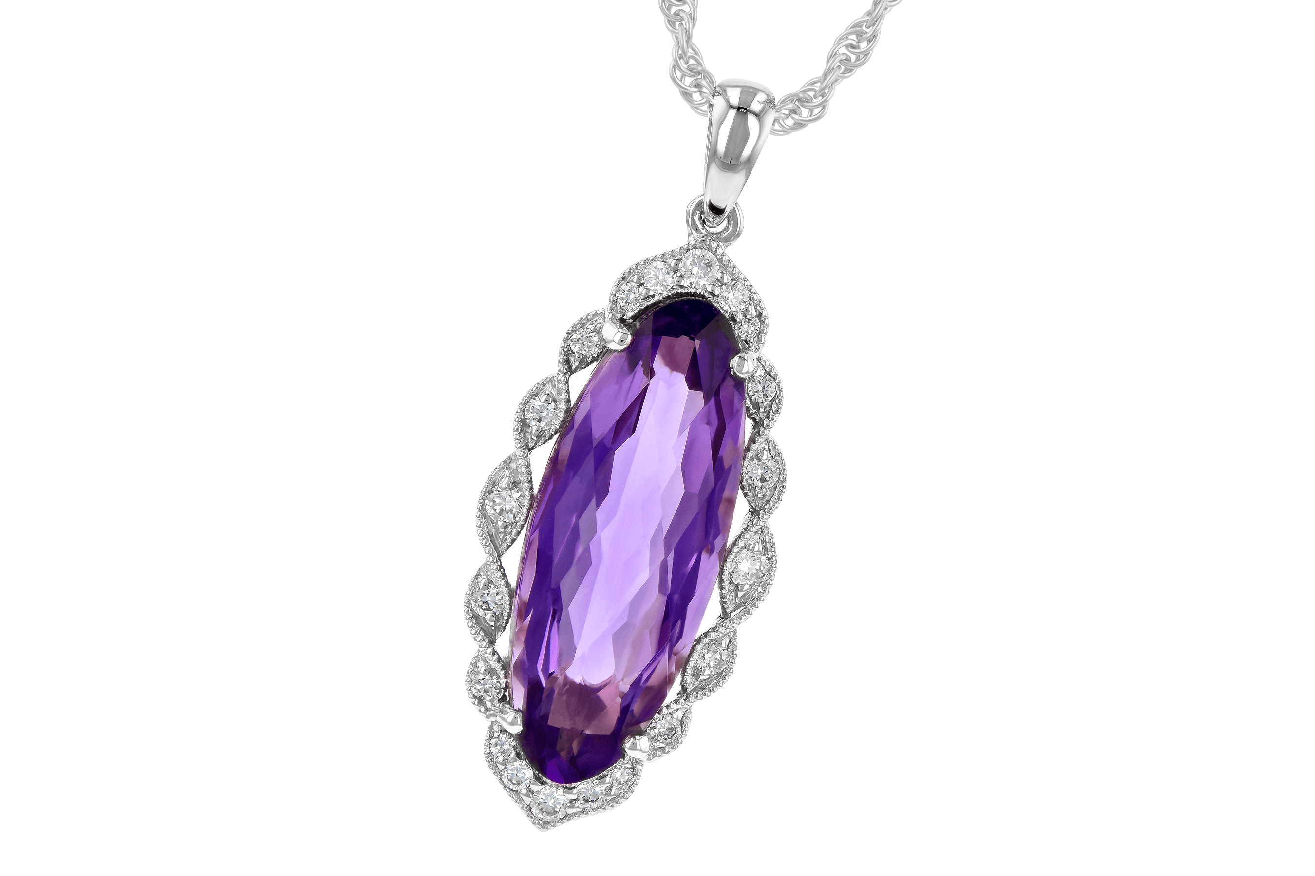 L190-16652: NECK 3.60 AMETHYST 3.74 TGW