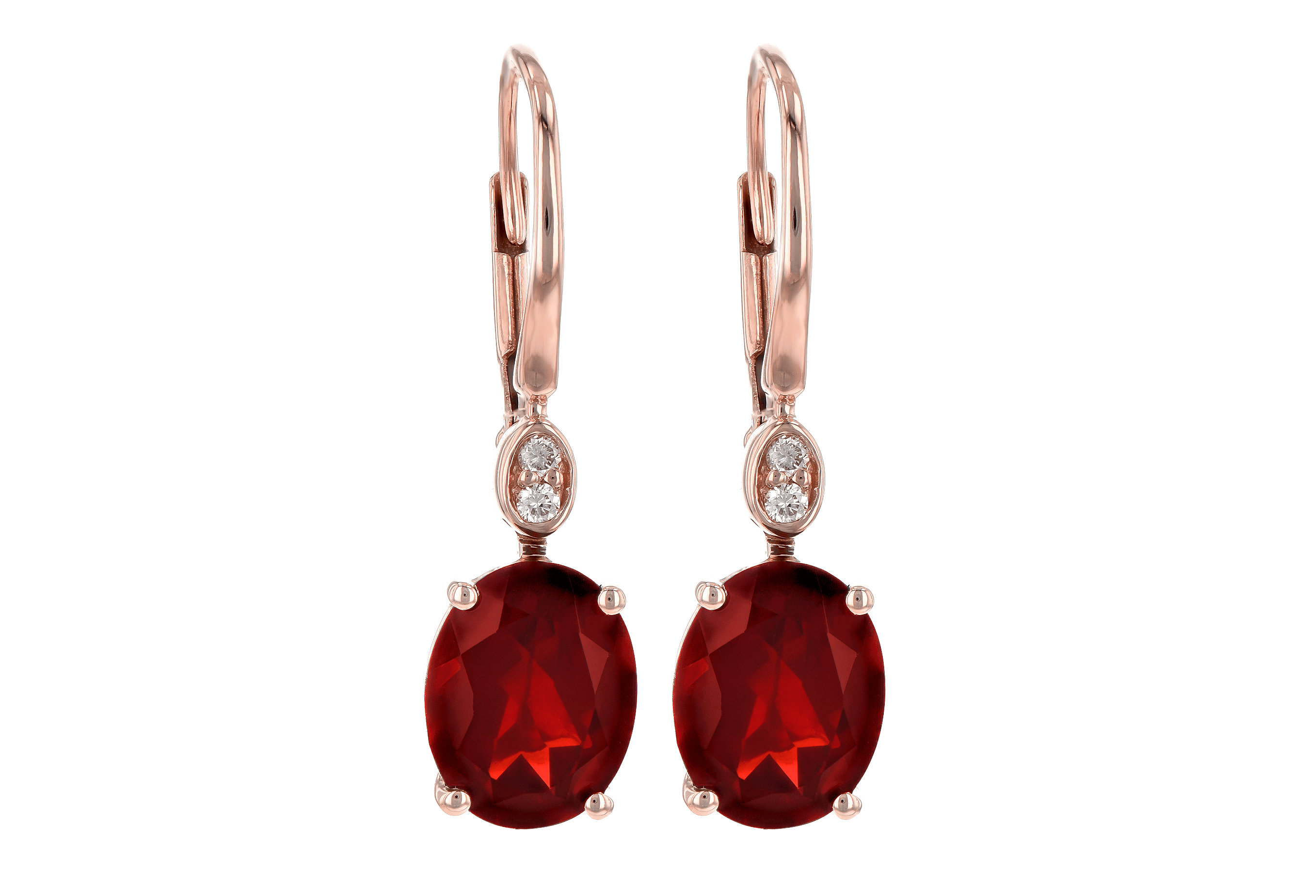 L190-17561: EARR 3.45 TW GARNET 3.50 TGW (9x7MM GAR)